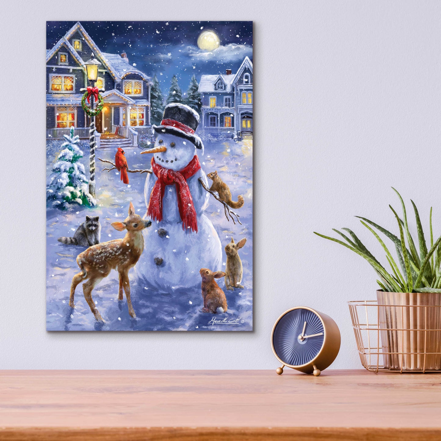 Epic Art 'Christmas Cuties' by Ali Corti, Acrylic Glass Wall Art,12x16