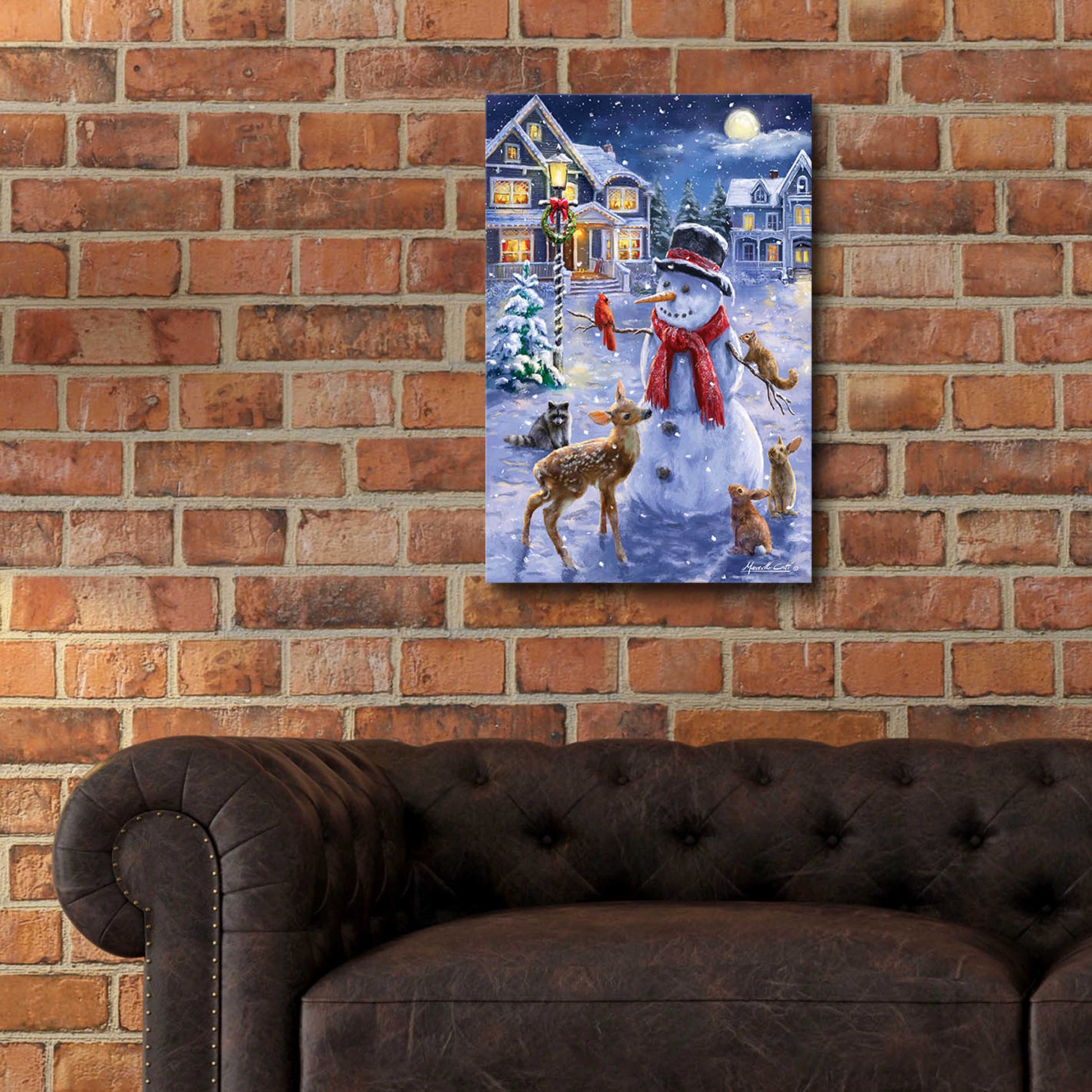 Epic Art 'Christmas Cuties' by Ali Corti, Acrylic Glass Wall Art,16x24