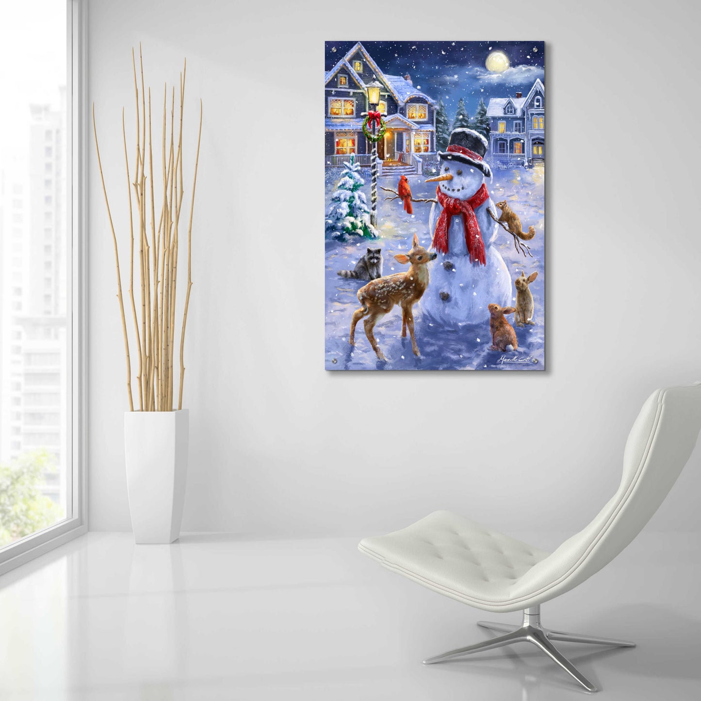 Epic Art 'Christmas Cuties' by Ali Corti, Acrylic Glass Wall Art,24x36