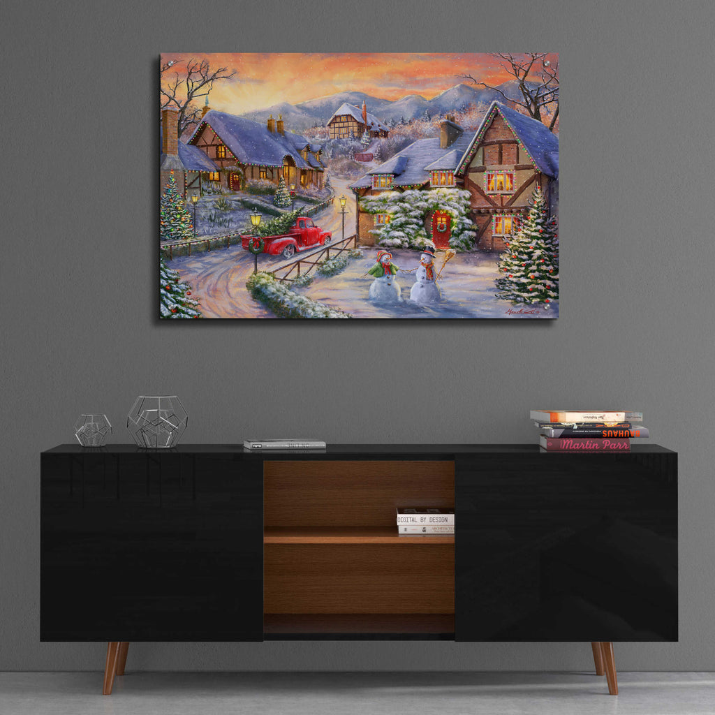 Epic Art 'Brining Home the Tree' by Ali Corti, Acrylic Glass Wall Art,36x24