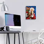Epic Art 'Santa’s Secret' by Ali Corti, Acrylic Glass Wall Art,12x16