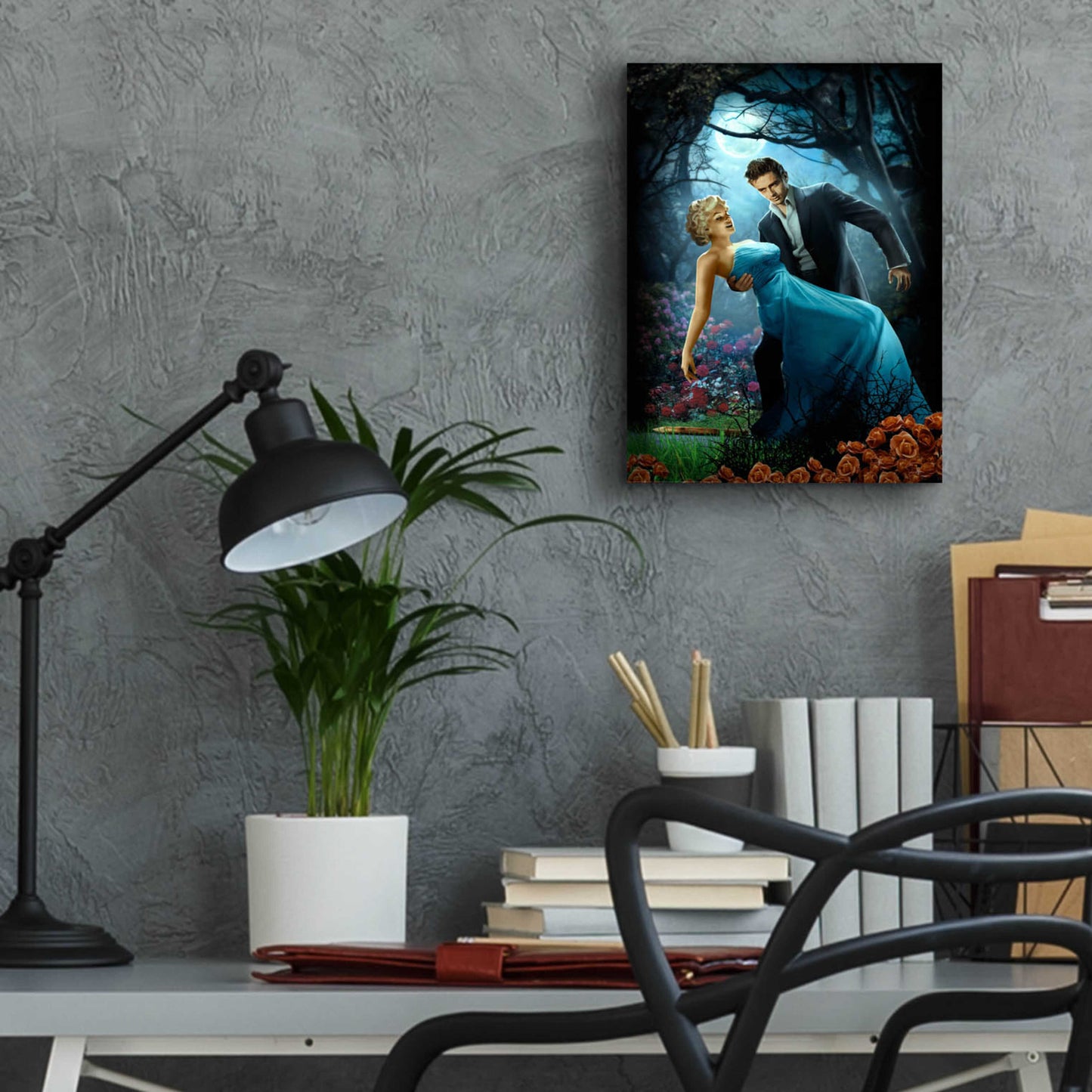 Epic Art 'Twilight' by JJ Brando, Acrylic Glass Wall Art,12x16
