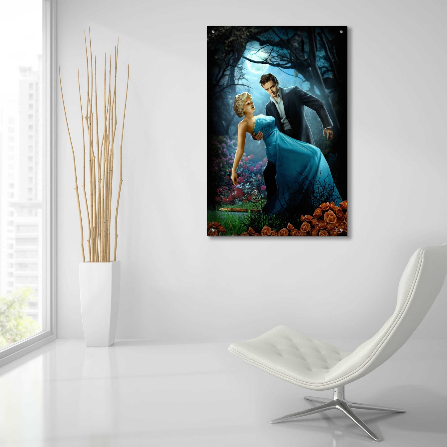 Epic Art 'Twilight' by JJ Brando, Acrylic Glass Wall Art,24x36