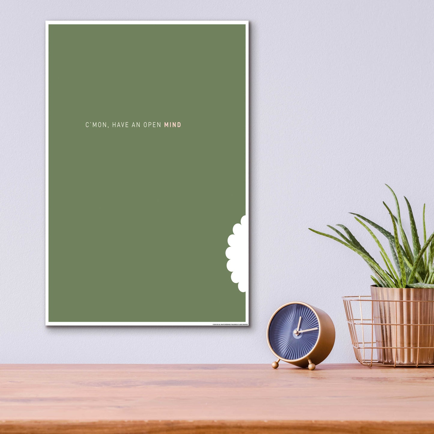 Epic Art 'Open Mind' by JJ Brando, Acrylic Glass Wall Art,12x16