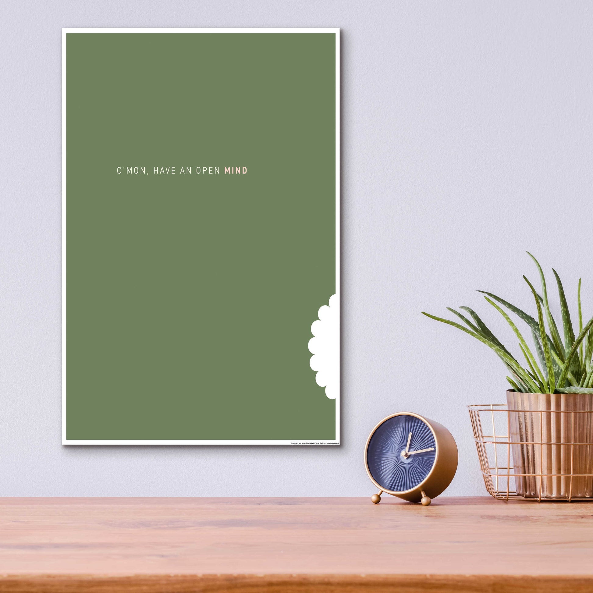 Epic Art 'Open Mind' by JJ Brando, Acrylic Glass Wall Art,12x16