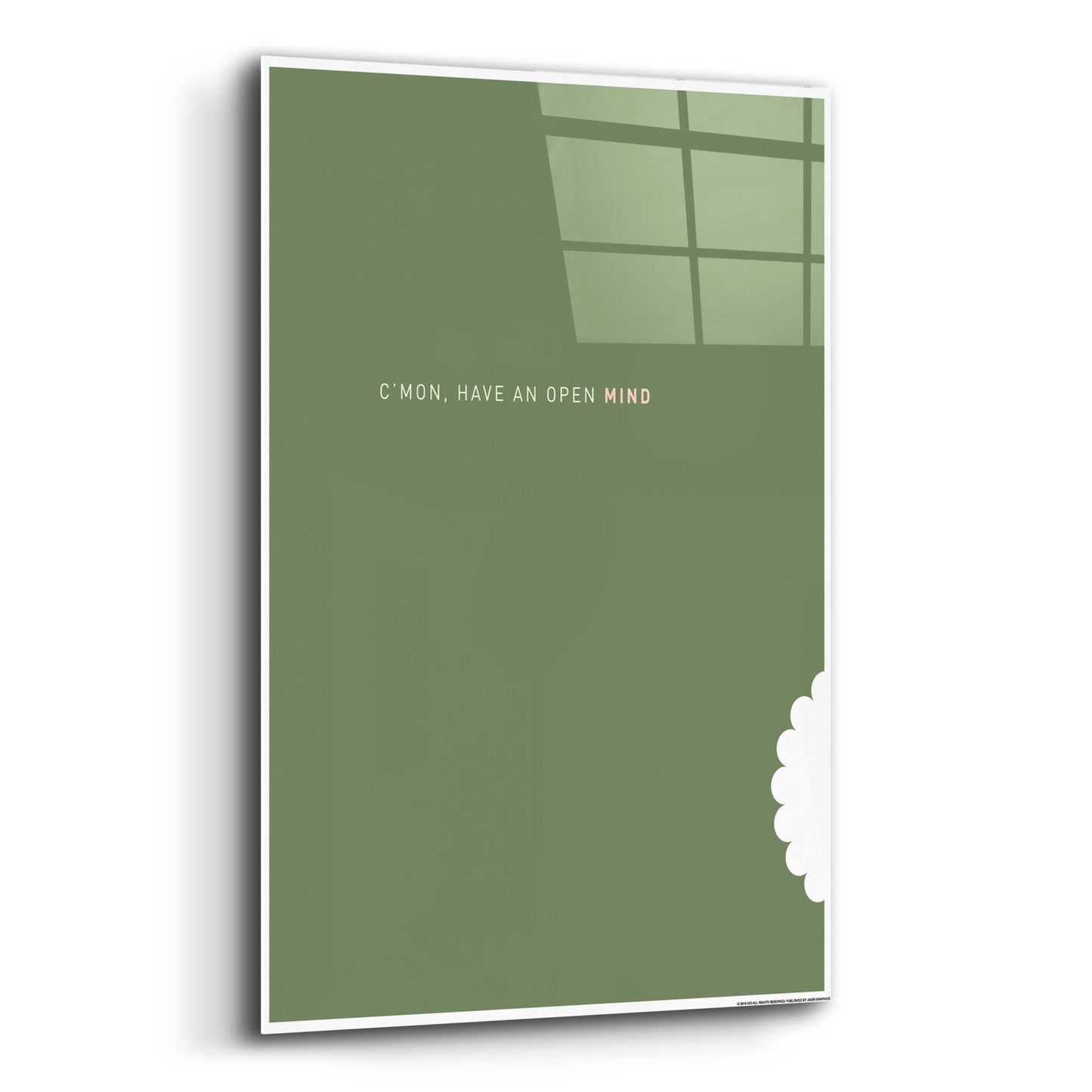 Epic Art 'Open Mind' by JJ Brando, Acrylic Glass Wall Art,16x24