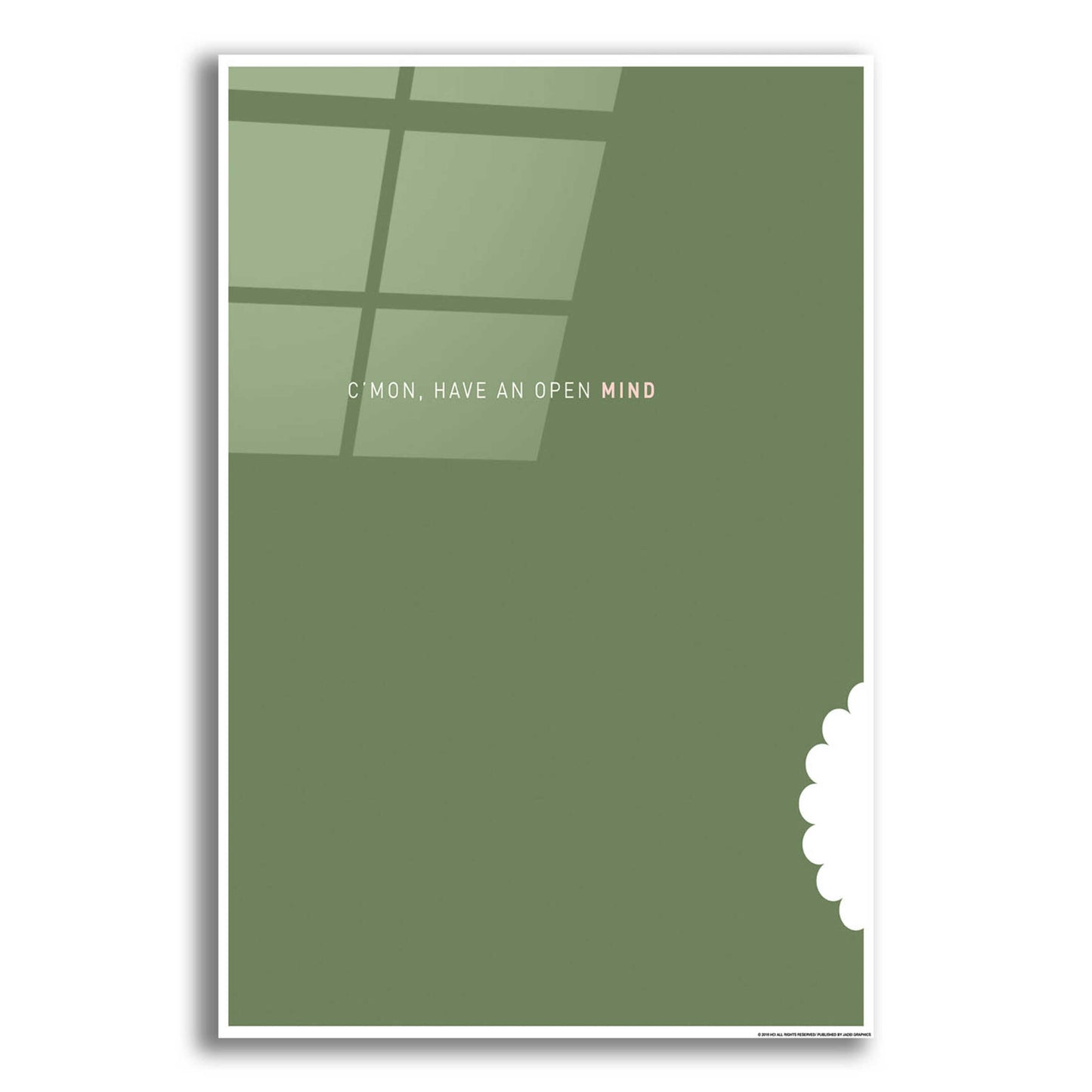 Epic Art 'Open Mind' by JJ Brando, Acrylic Glass Wall Art,16x24