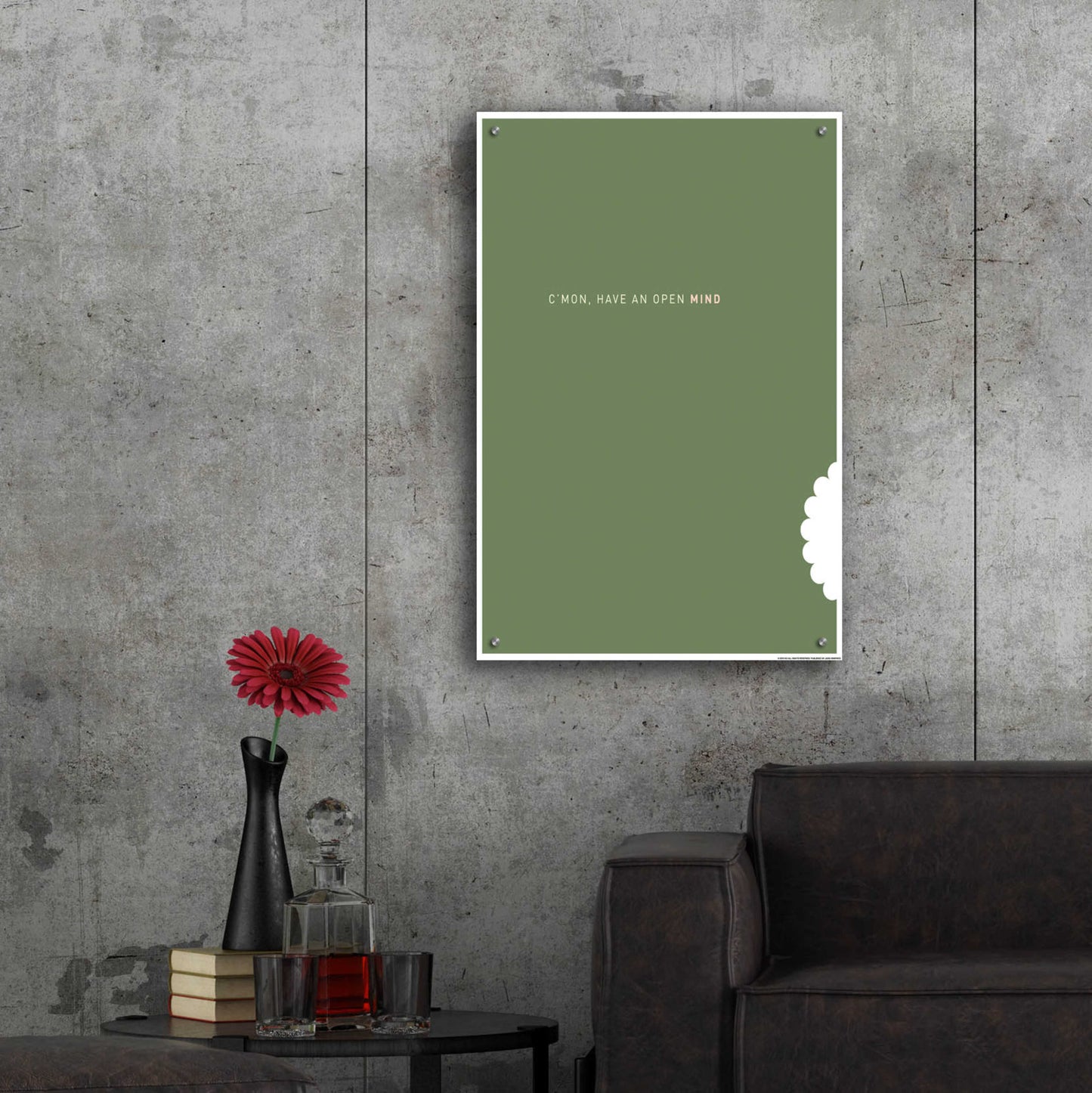 Epic Art 'Open Mind' by JJ Brando, Acrylic Glass Wall Art,24x36