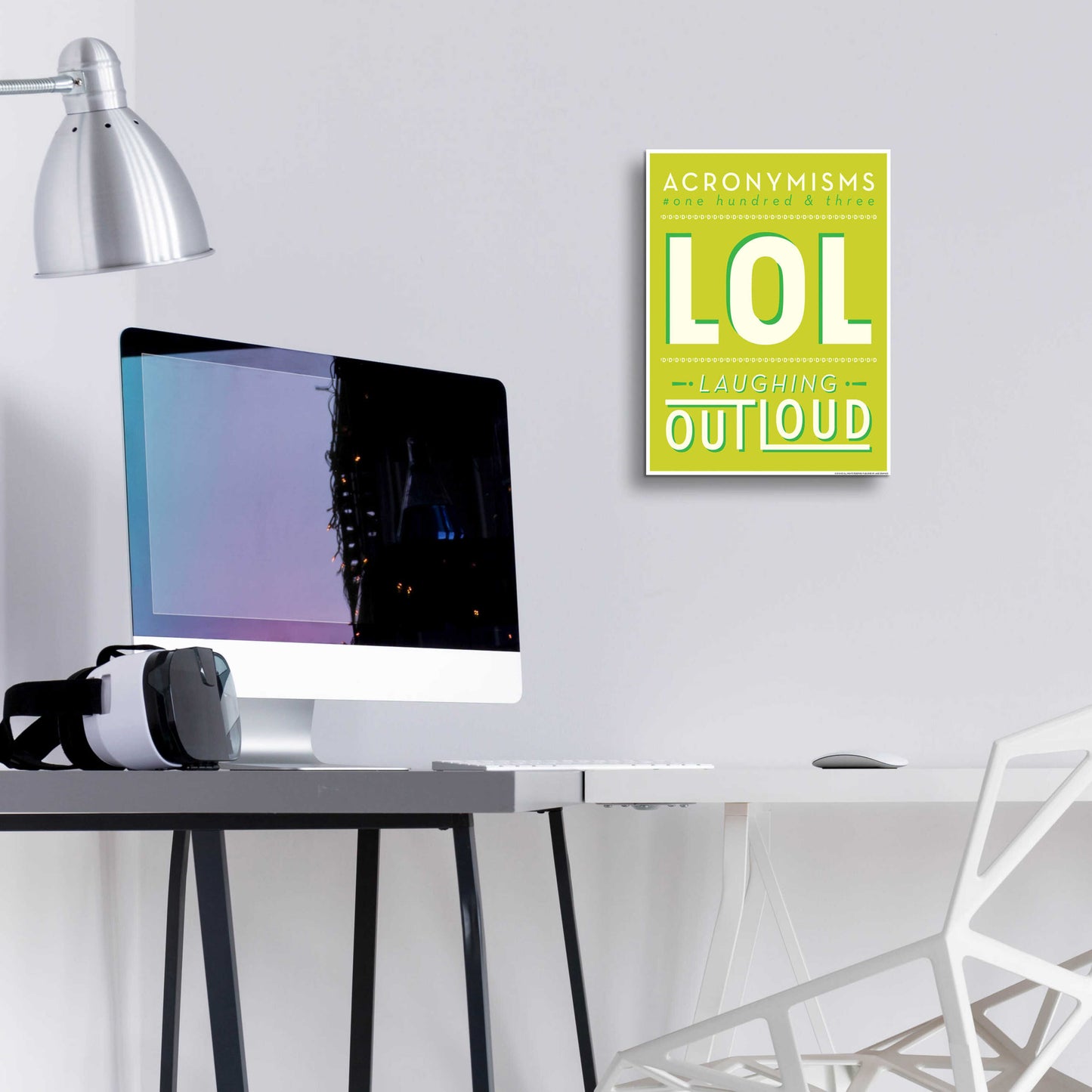 Epic Art 'Lol' by JJ Brando, Acrylic Glass Wall Art,12x16