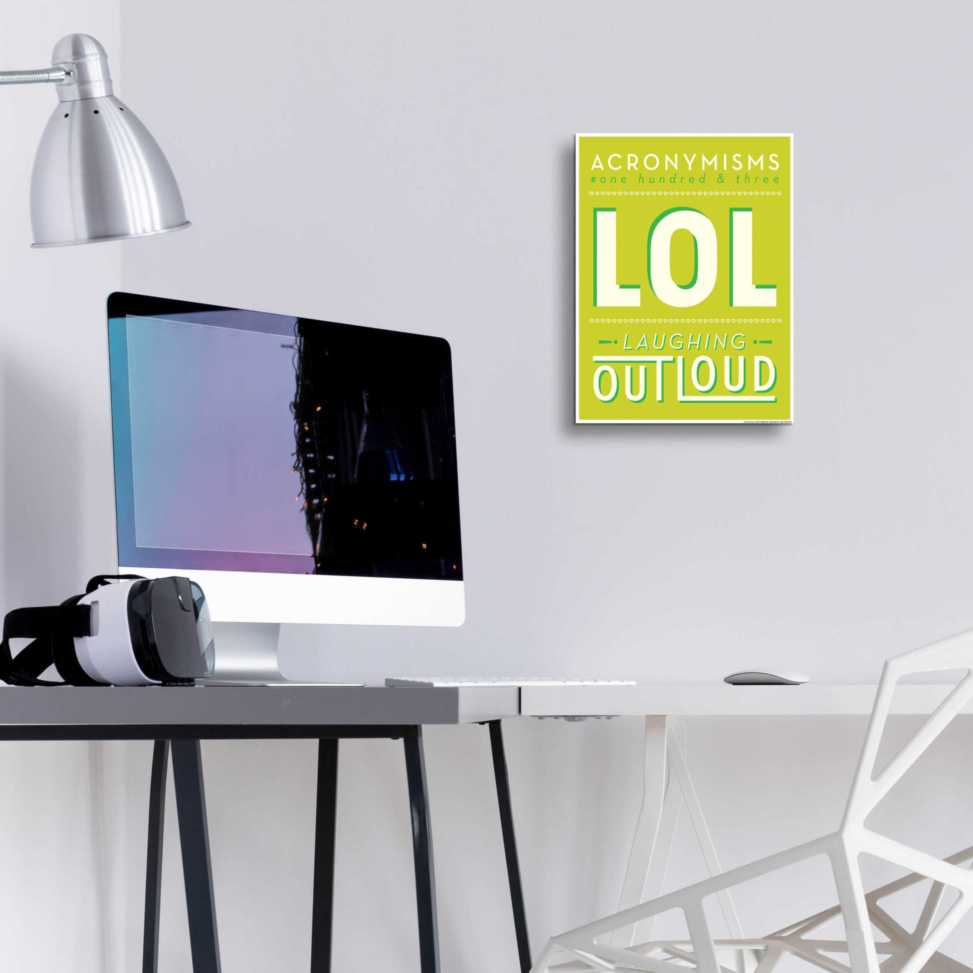 Epic Art 'Lol' by JJ Brando, Acrylic Glass Wall Art,12x16