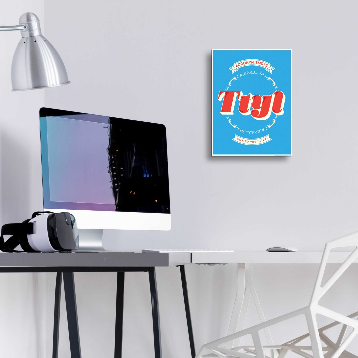Epic Art 'Ttyl' by JJ Brando, Acrylic Glass Wall Art,12x16
