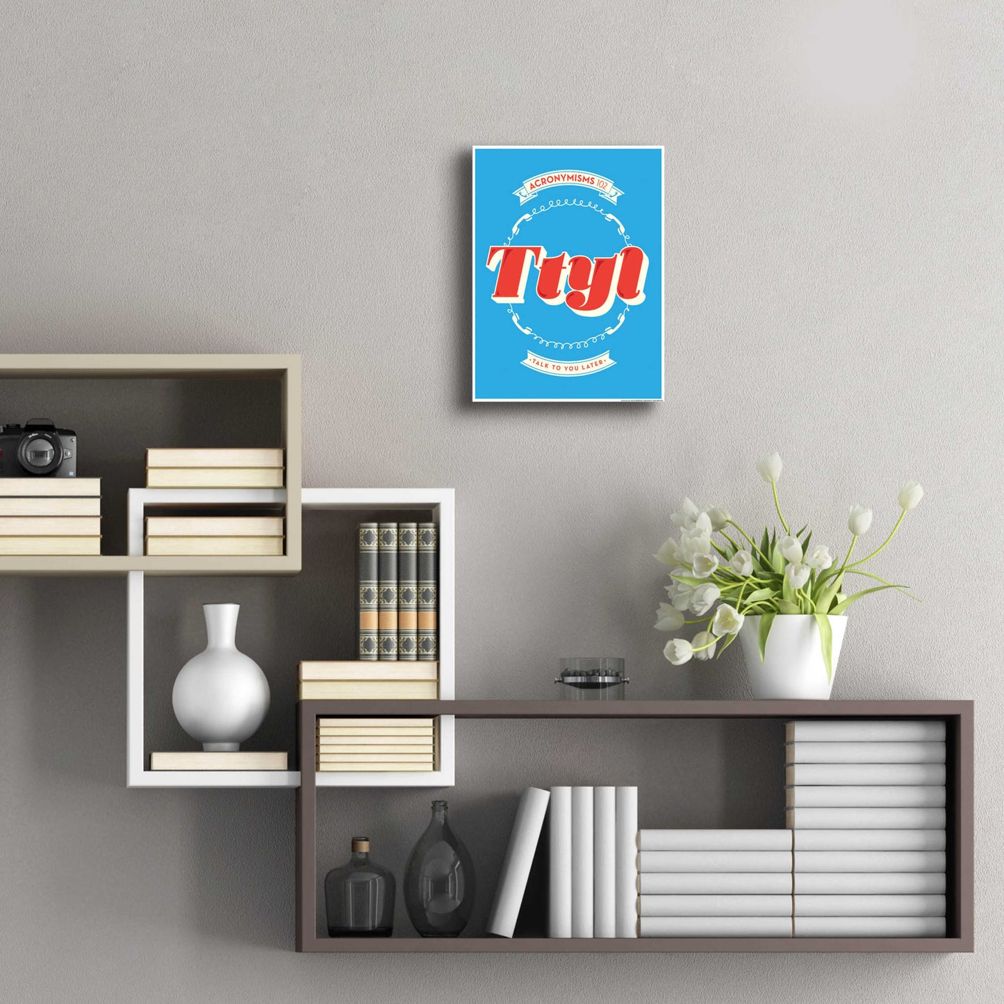 Epic Art 'Ttyl' by JJ Brando, Acrylic Glass Wall Art,12x16