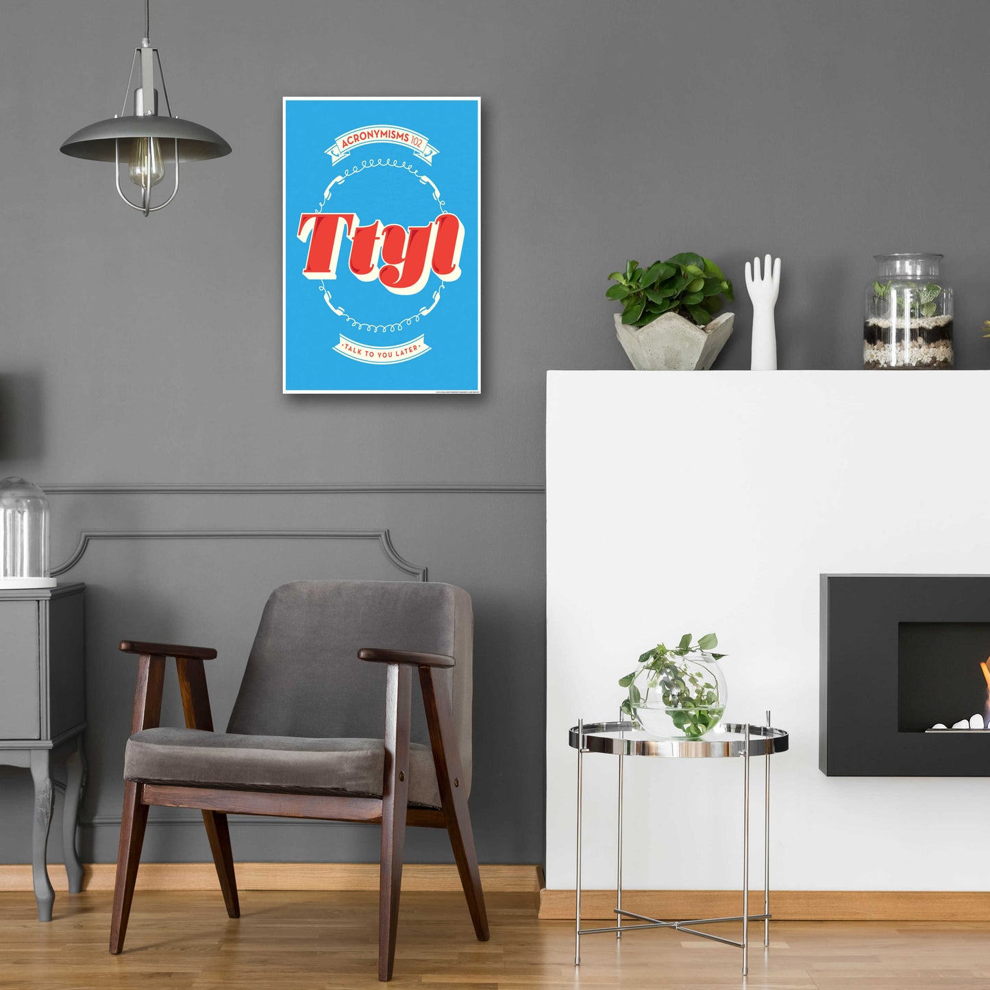 Epic Art 'Ttyl' by JJ Brando, Acrylic Glass Wall Art,16x24