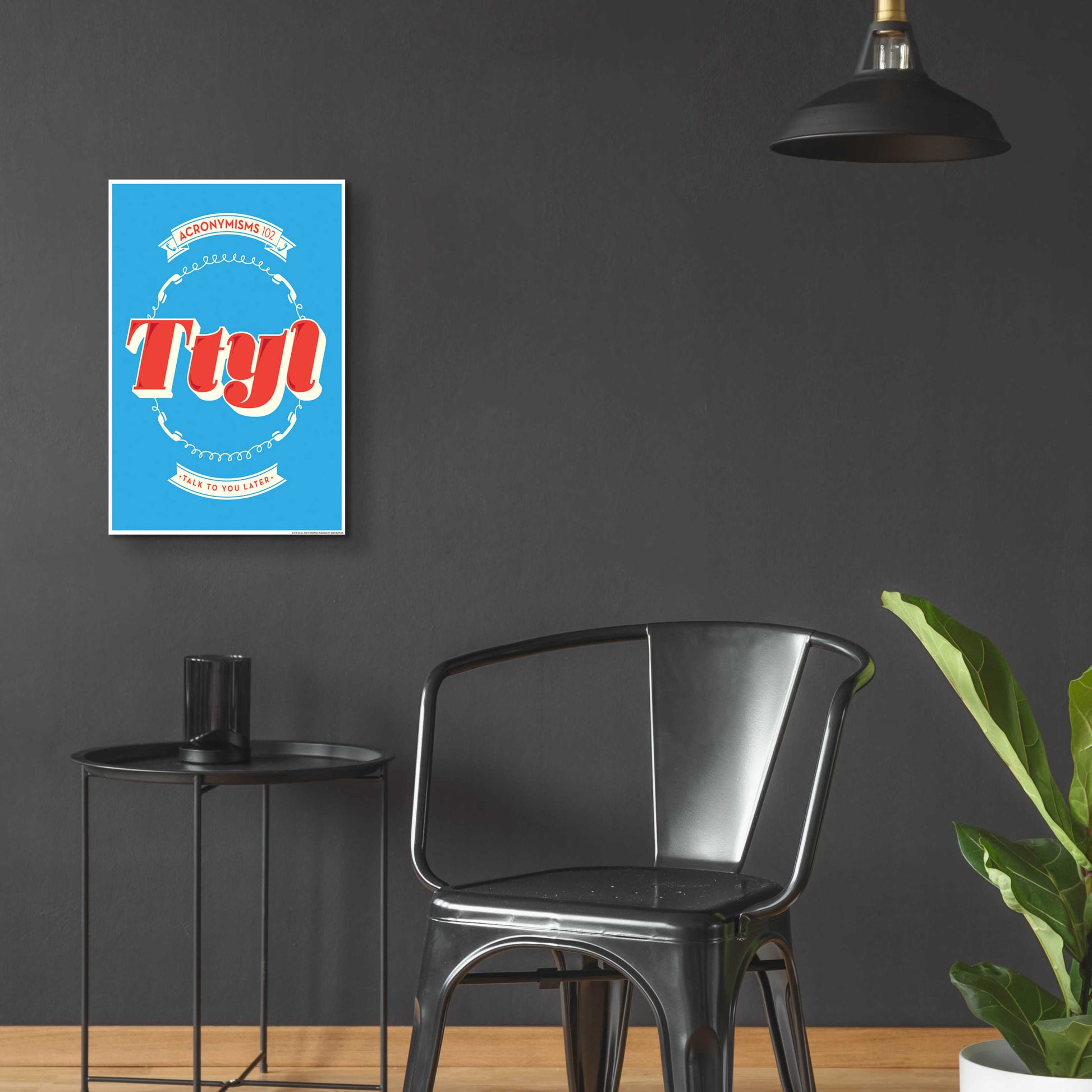 Epic Art 'Ttyl' by JJ Brando, Acrylic Glass Wall Art,16x24