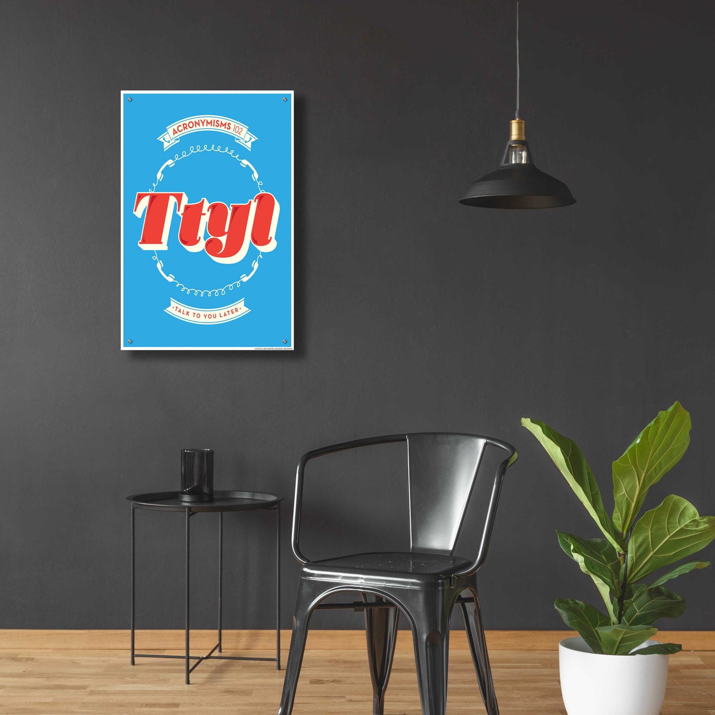 Epic Art 'Ttyl' by JJ Brando, Acrylic Glass Wall Art,24x36