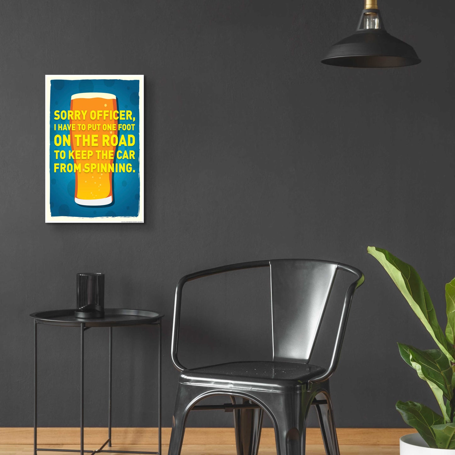 Epic Art 'Sorry Officer' by JJ Brando, Acrylic Glass Wall Art,16x24