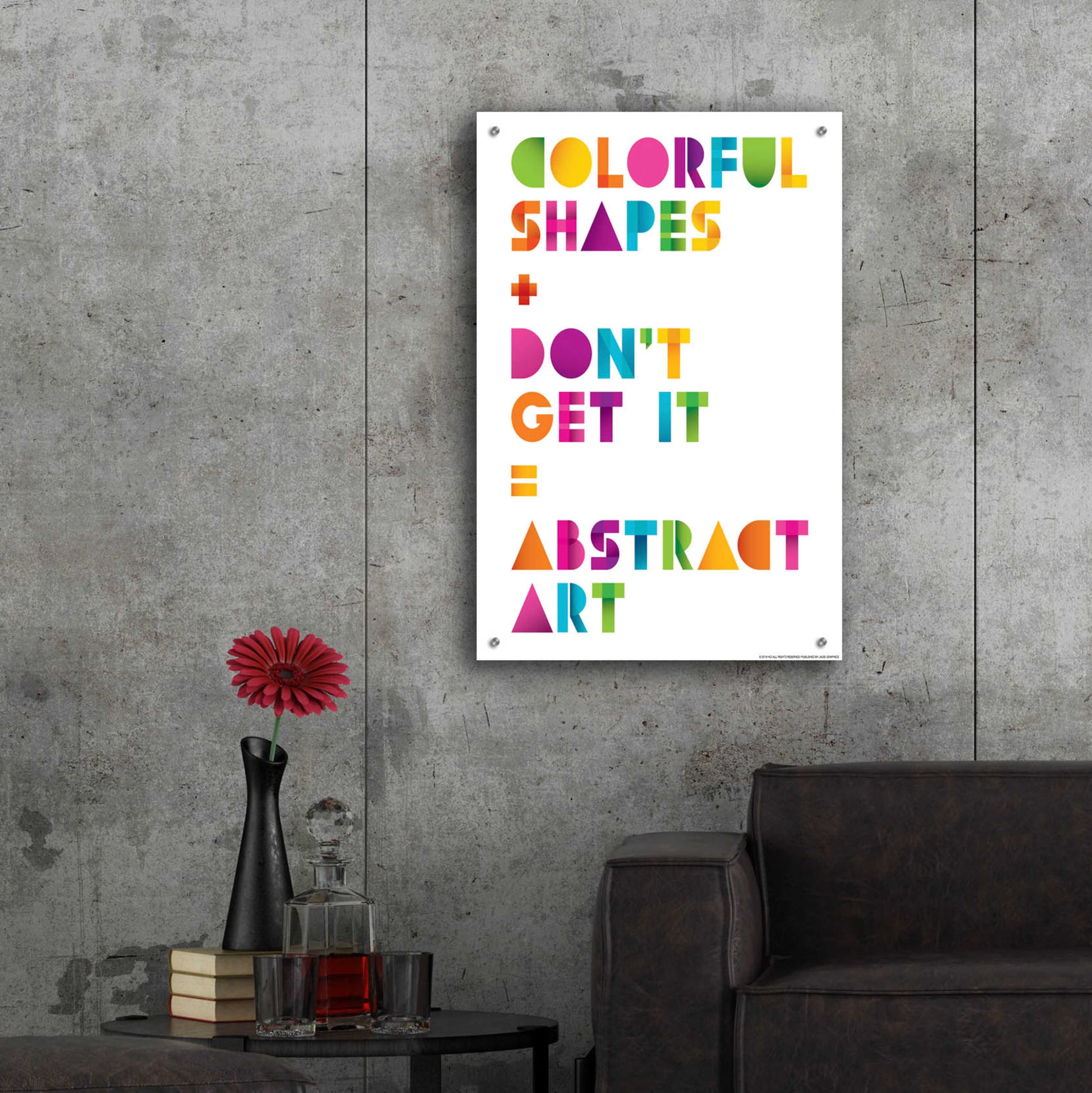 Epic Art 'Abstract Art' by JJ Brando, Acrylic Glass Wall Art,24x36