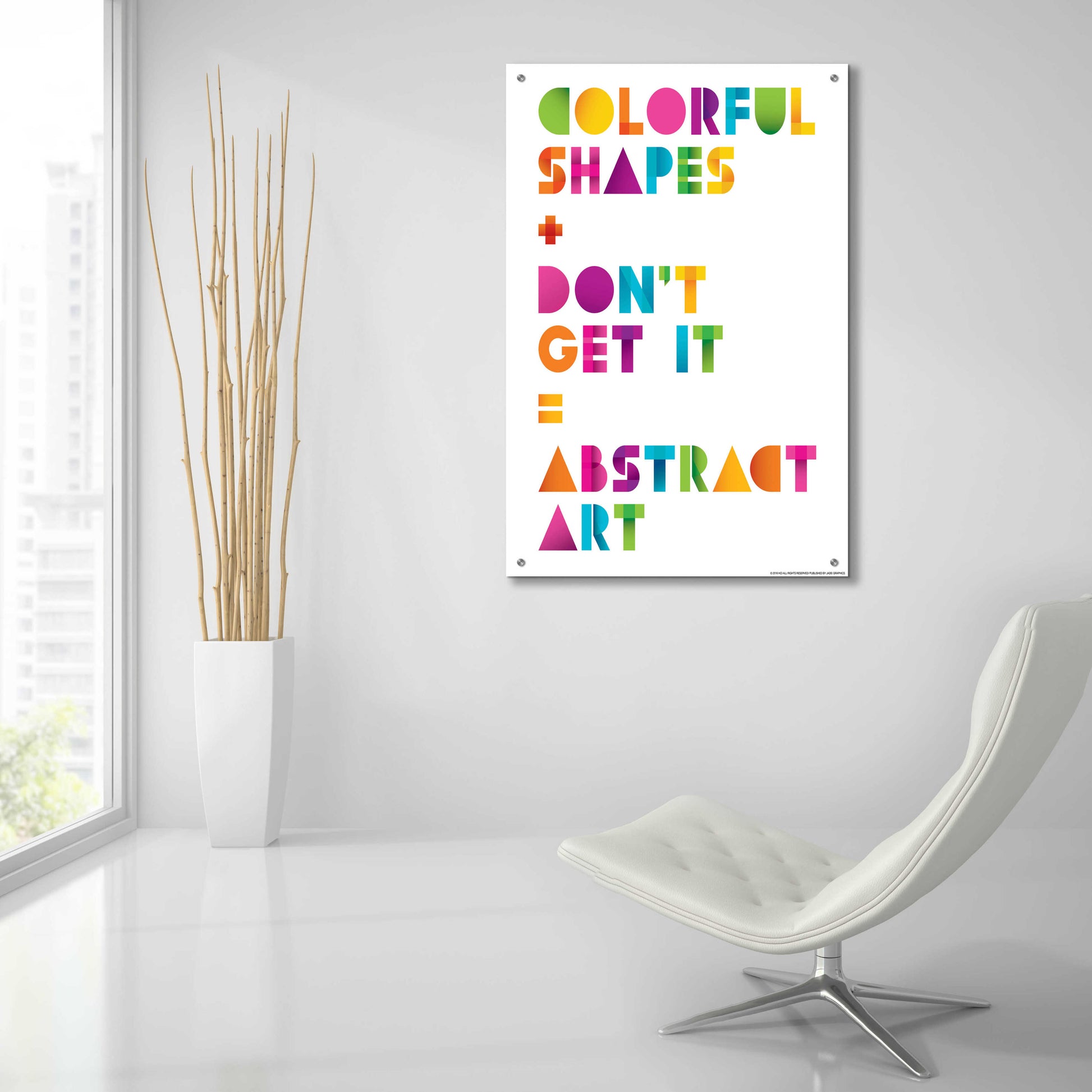 Epic Art 'Abstract Art' by JJ Brando, Acrylic Glass Wall Art,24x36