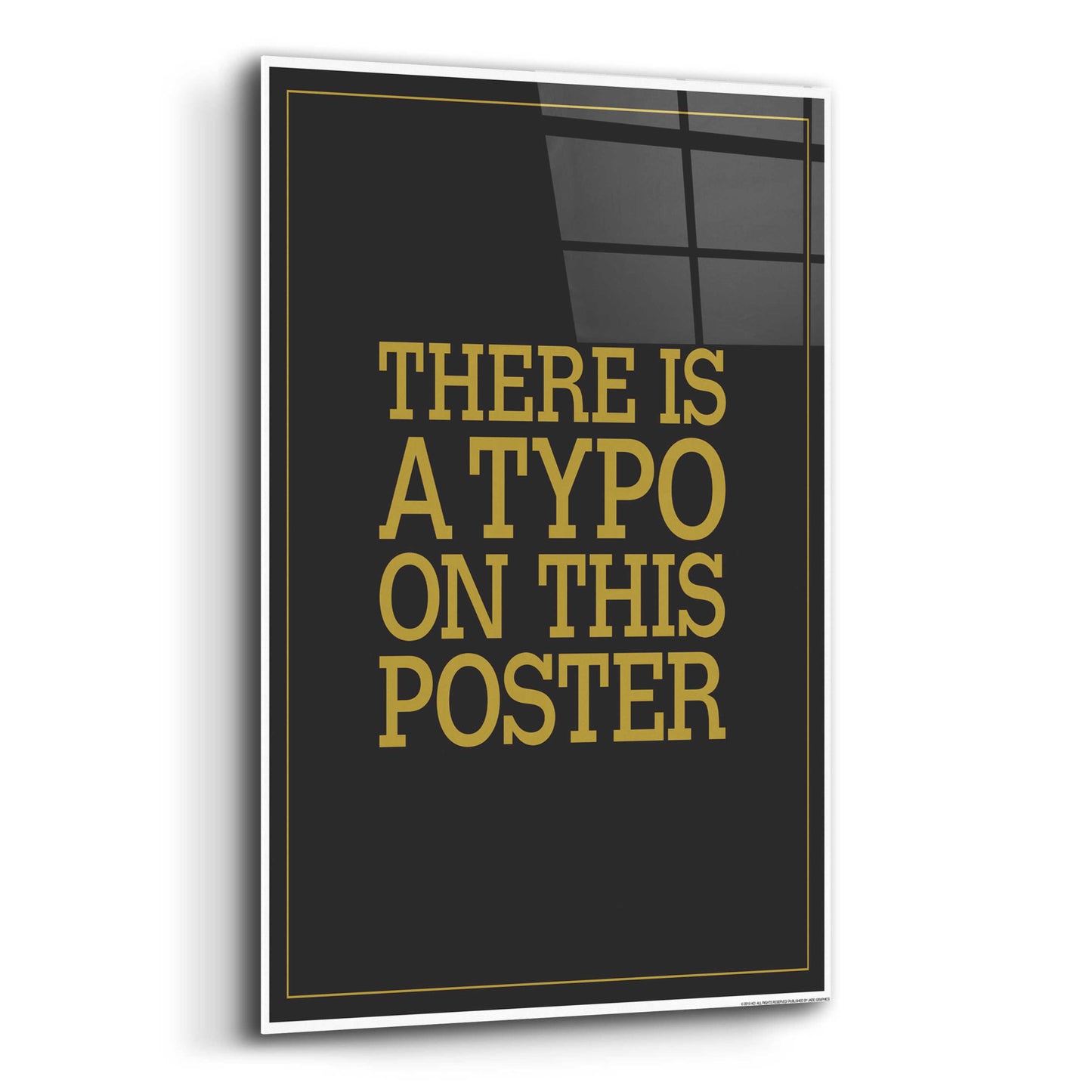 Epic Art 'Typo' by JJ Brando, Acrylic Glass Wall Art,12x16