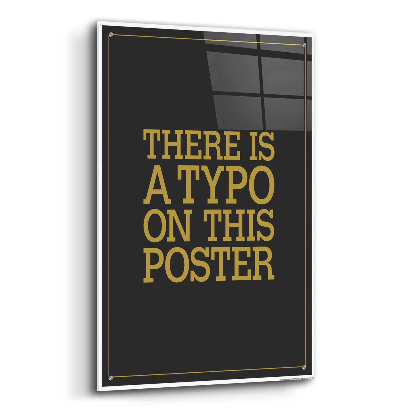 Epic Art 'Typo' by JJ Brando, Acrylic Glass Wall Art,24x36