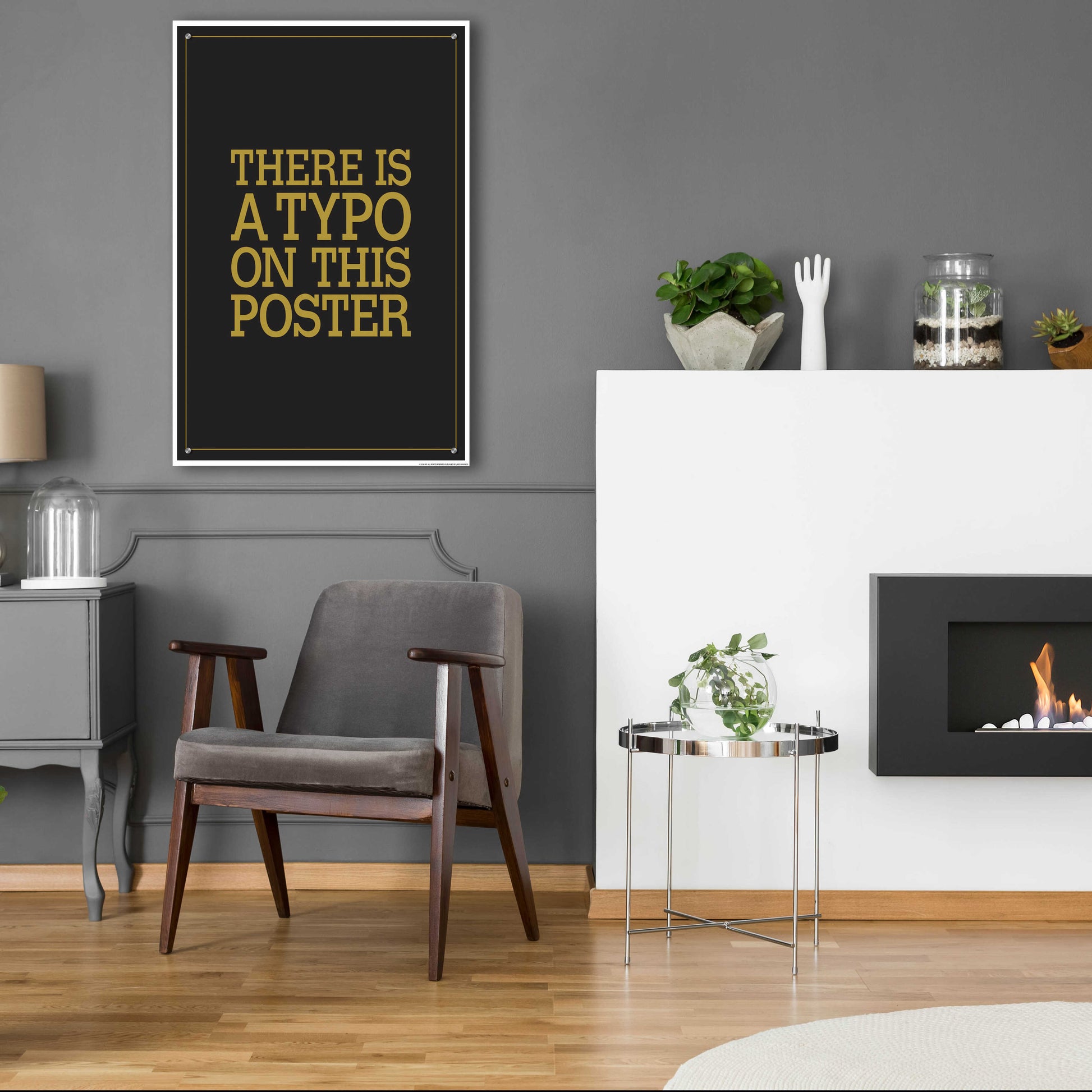 Epic Art 'Typo' by JJ Brando, Acrylic Glass Wall Art,24x36