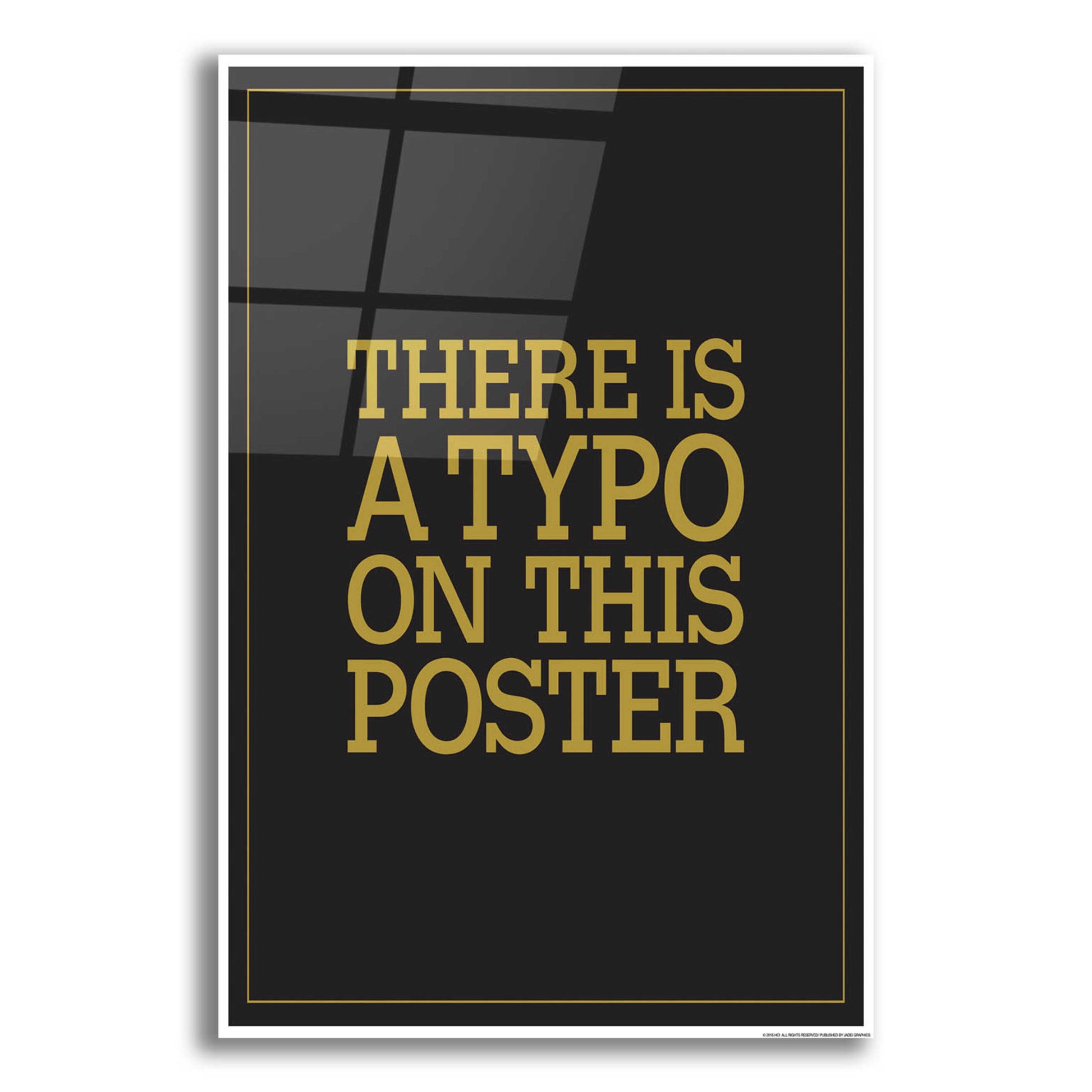 Epic Art 'Typo' by JJ Brando, Acrylic Glass Wall Art