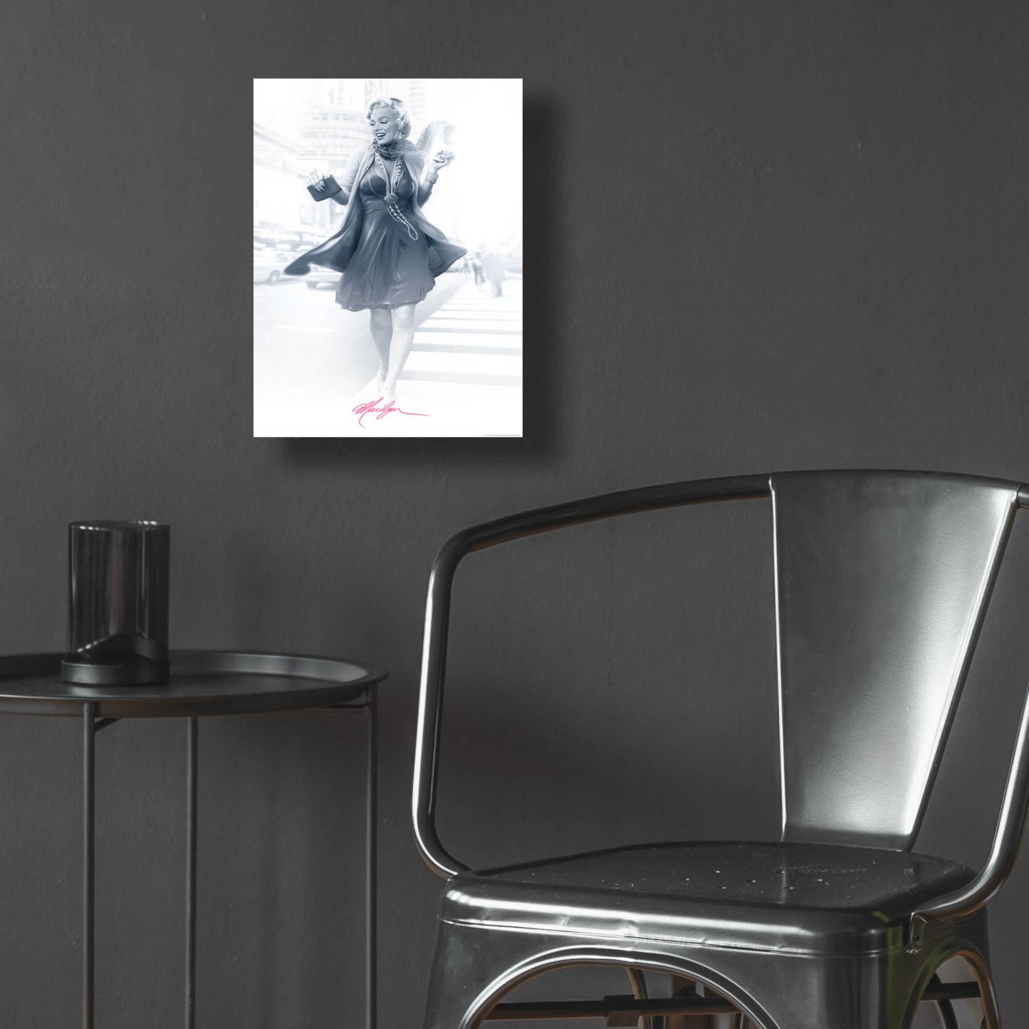 Epic Art 'Marilyn In The City Pink' by JJ Brando, Acrylic Glass Wall Art,12x16