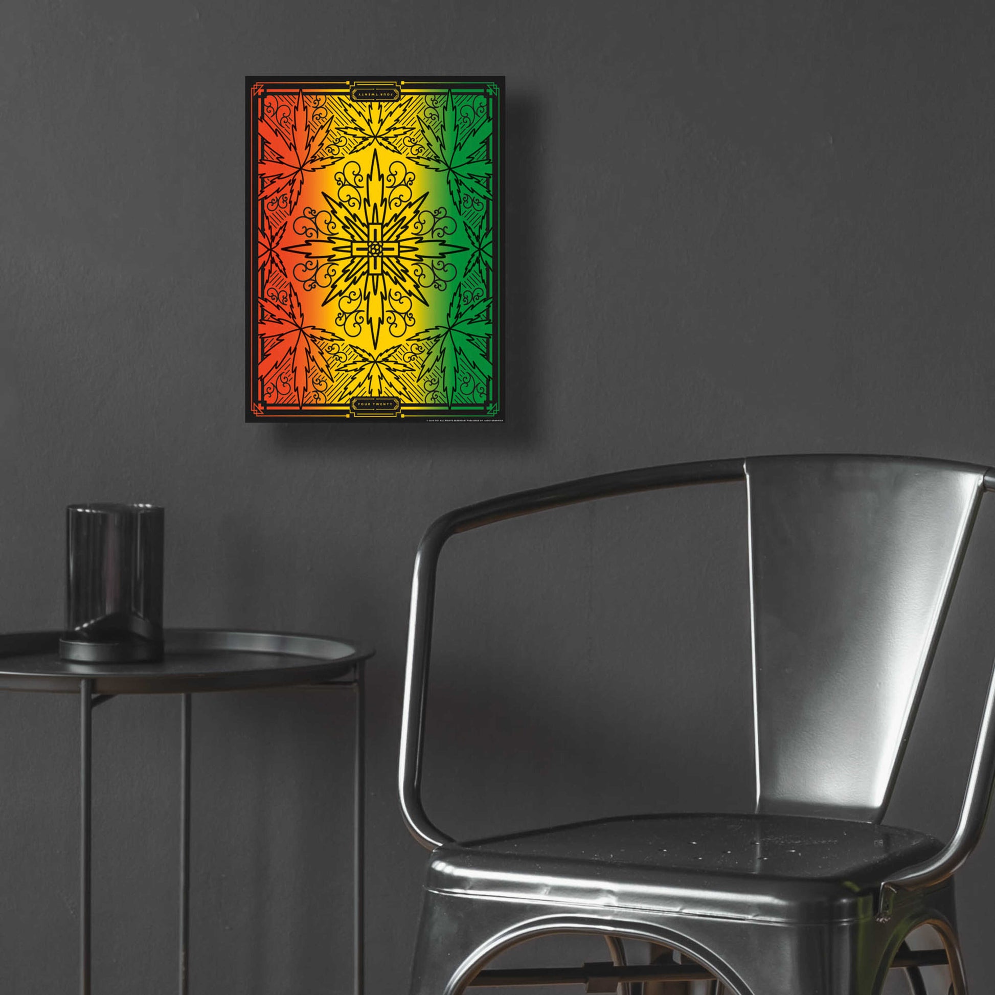 Epic Art '420 Rasta' by JJ Brando, Acrylic Glass Wall Art,12x16
