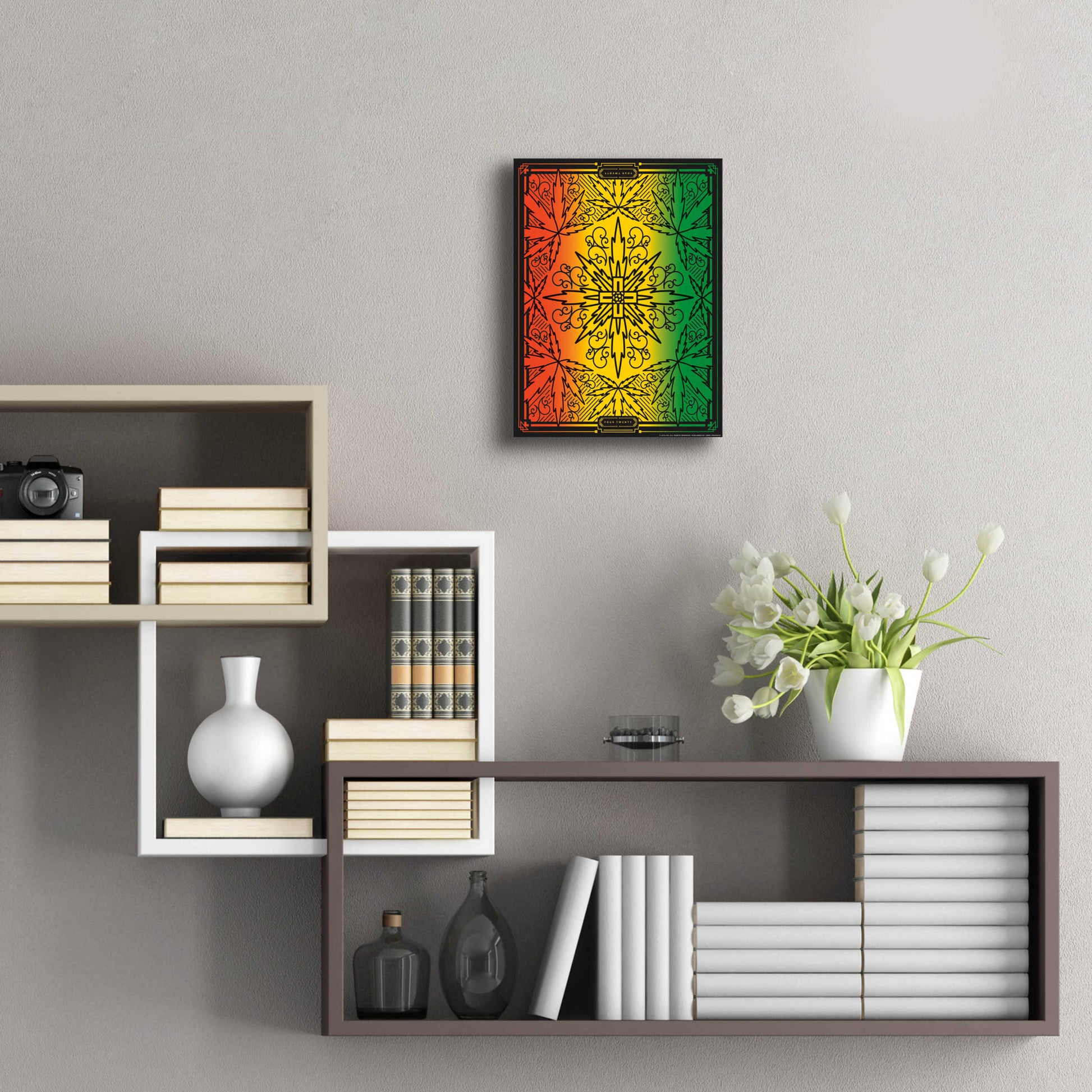 Epic Art '420 Rasta' by JJ Brando, Acrylic Glass Wall Art,12x16