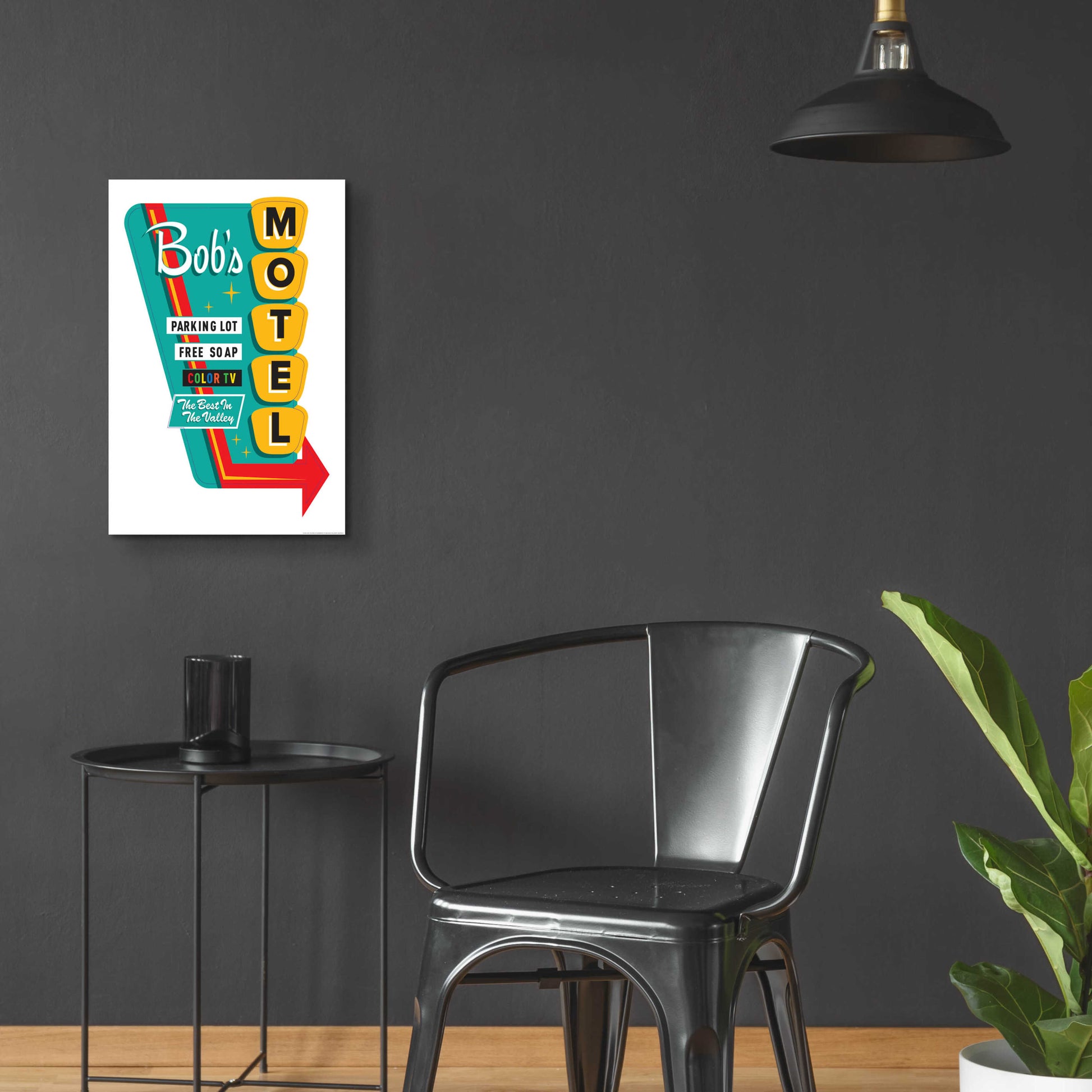 Epic Art 'Bob's Motel In White' by JJ Brando, Acrylic Glass Wall Art,16x24