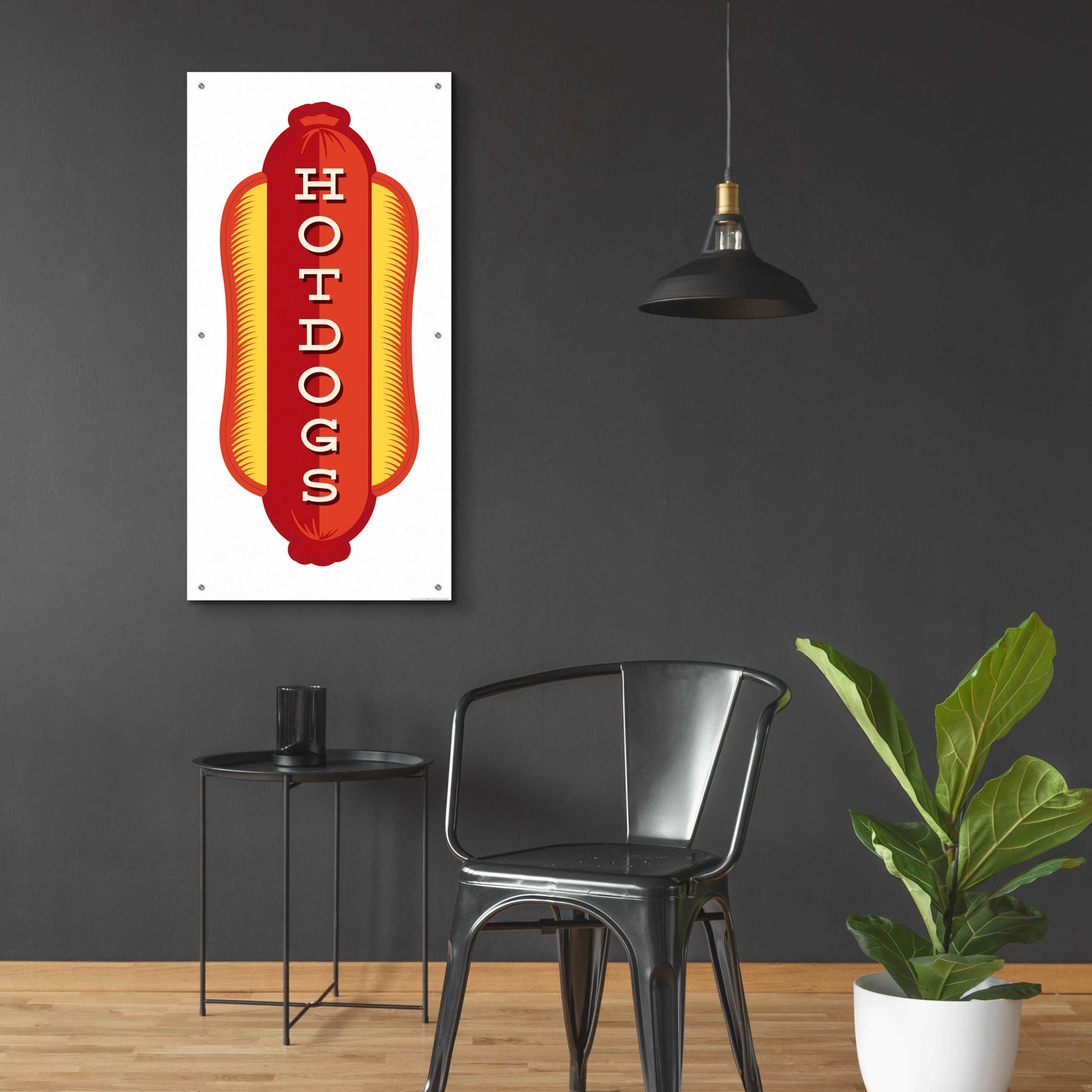 Epic Art 'Hotdogs In White 2' by JJ Brando, Acrylic Glass Wall Art,24x48