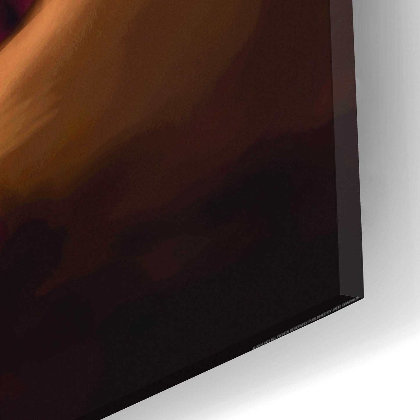 Epic Art 'Santa Teddy Bear' by JJ Brando, Acrylic Glass Wall Art,16x24
