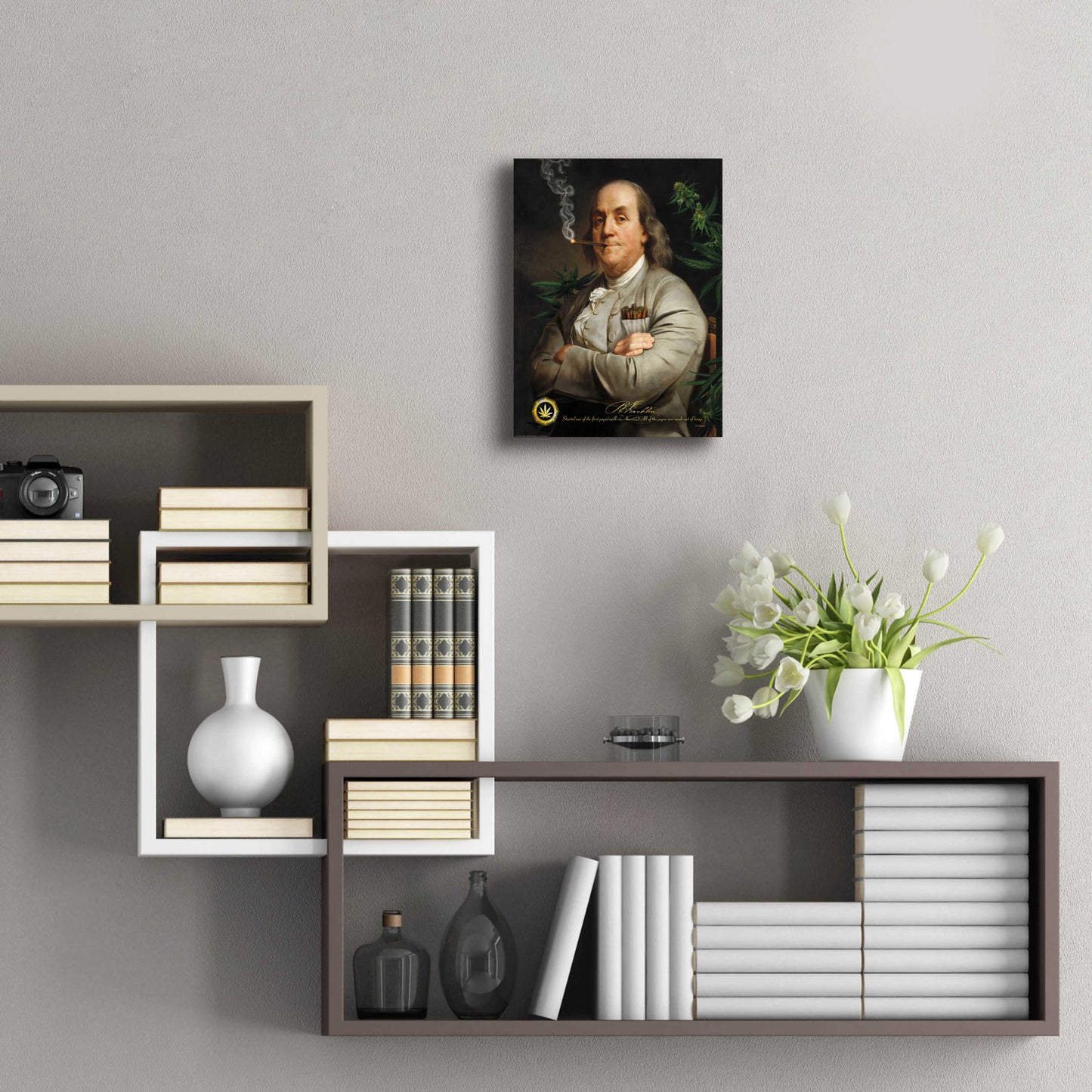 Epic Art 'Ben's Cigar' by JJ Brando, Acrylic Glass Wall Art,12x16