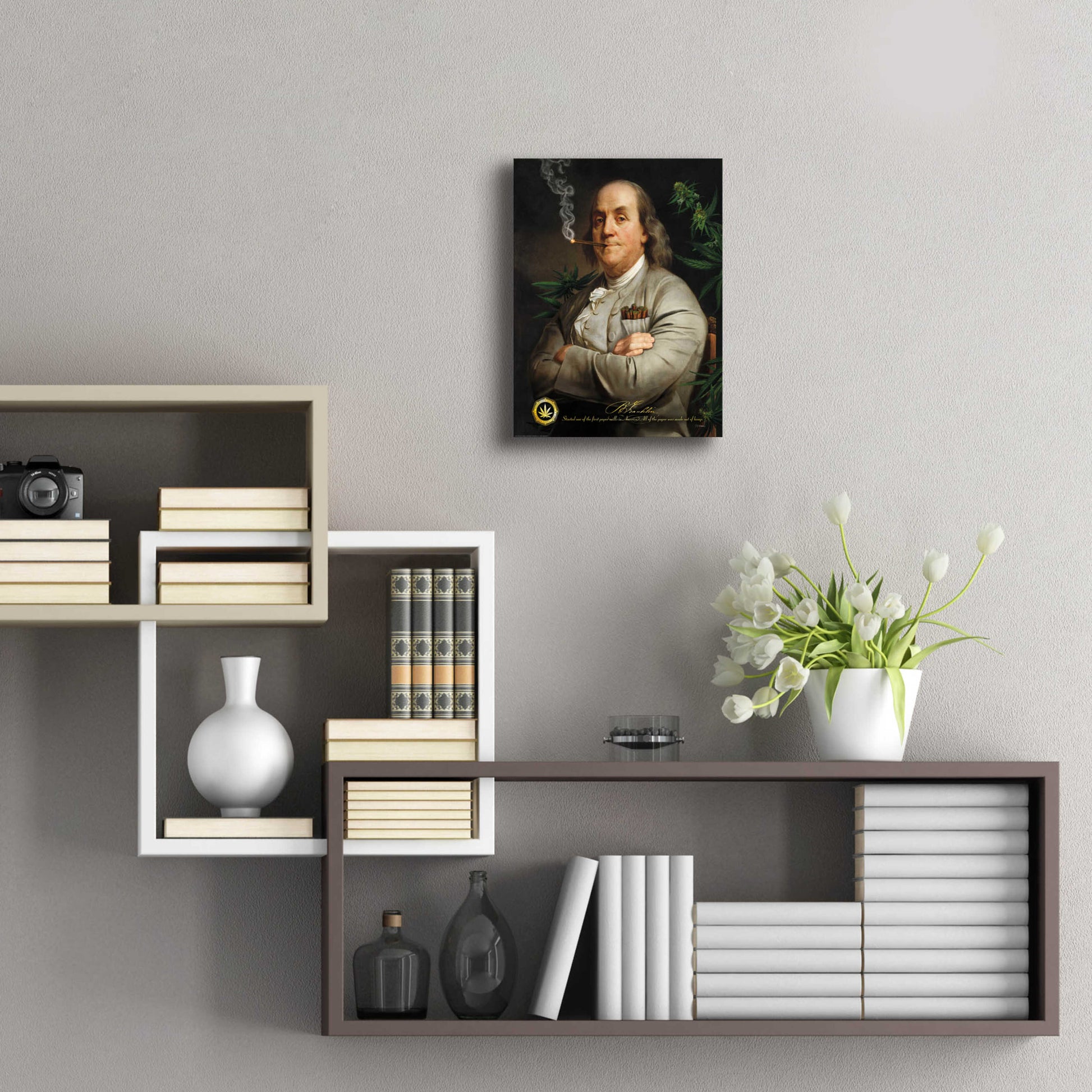Epic Art 'Ben's Cigar' by JJ Brando, Acrylic Glass Wall Art,12x16
