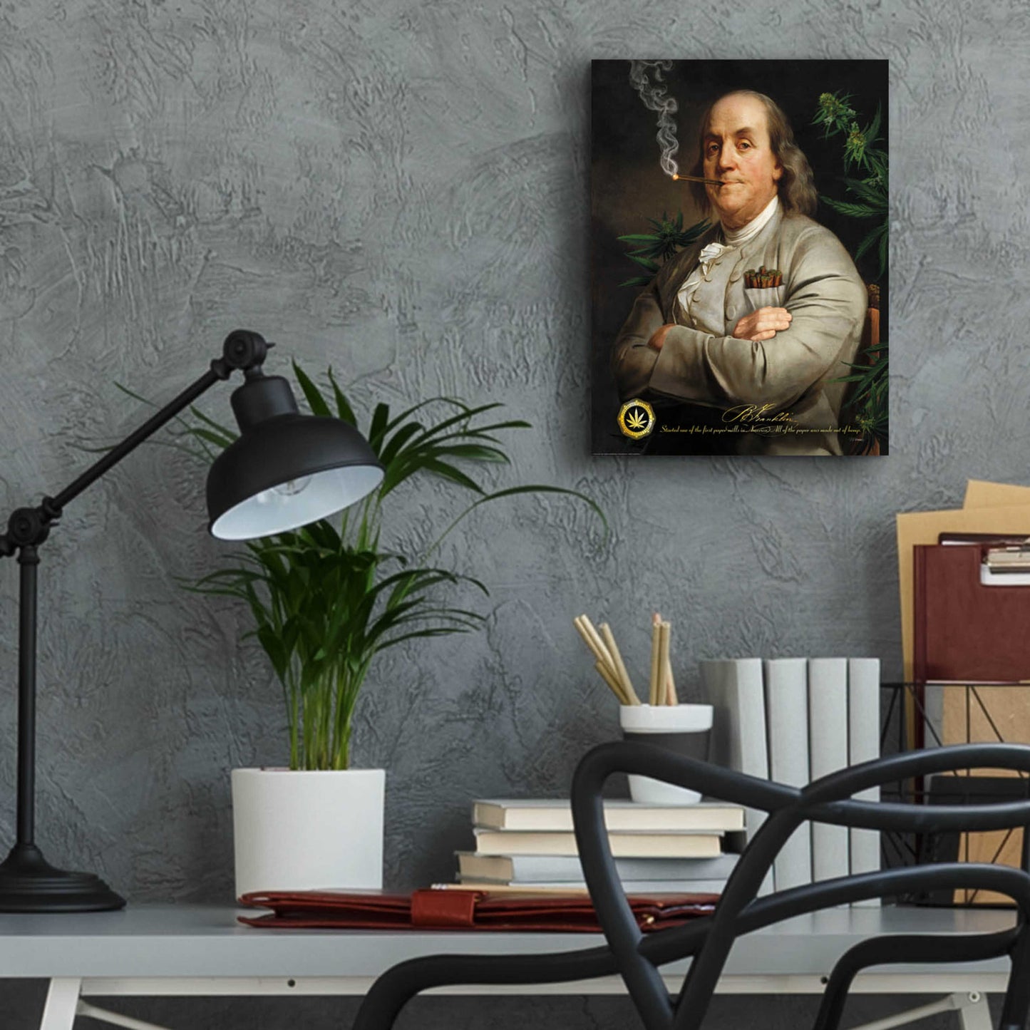 Epic Art 'Ben's Cigar' by JJ Brando, Acrylic Glass Wall Art,12x16