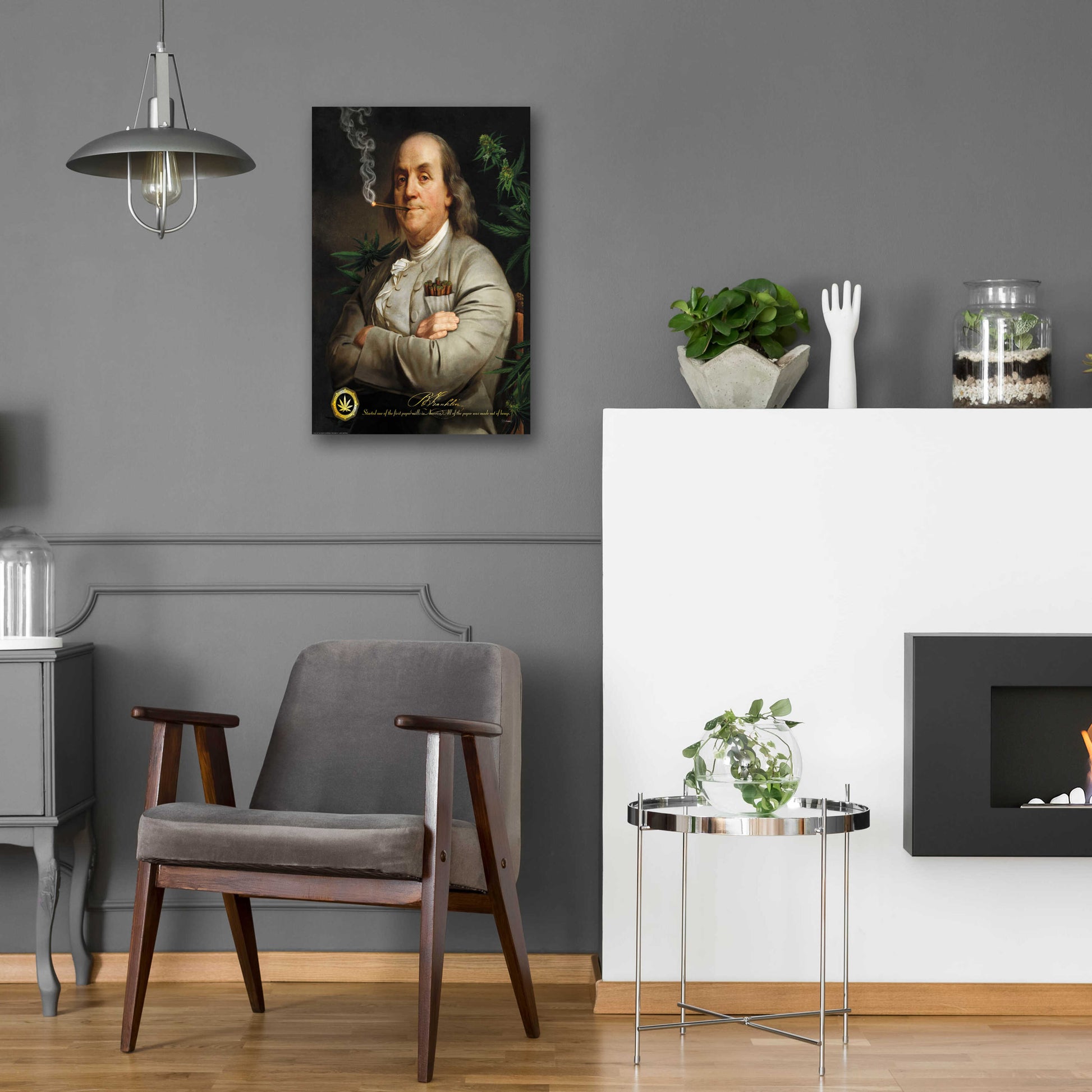 Epic Art 'Ben's Cigar' by JJ Brando, Acrylic Glass Wall Art,16x24