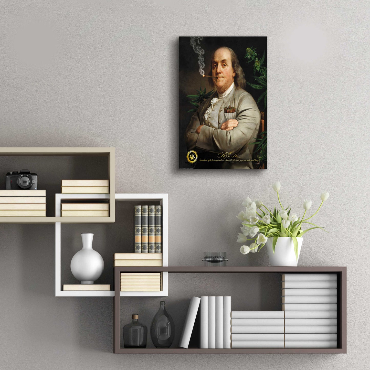 Epic Art 'Ben's Cigar' by JJ Brando, Acrylic Glass Wall Art,16x24