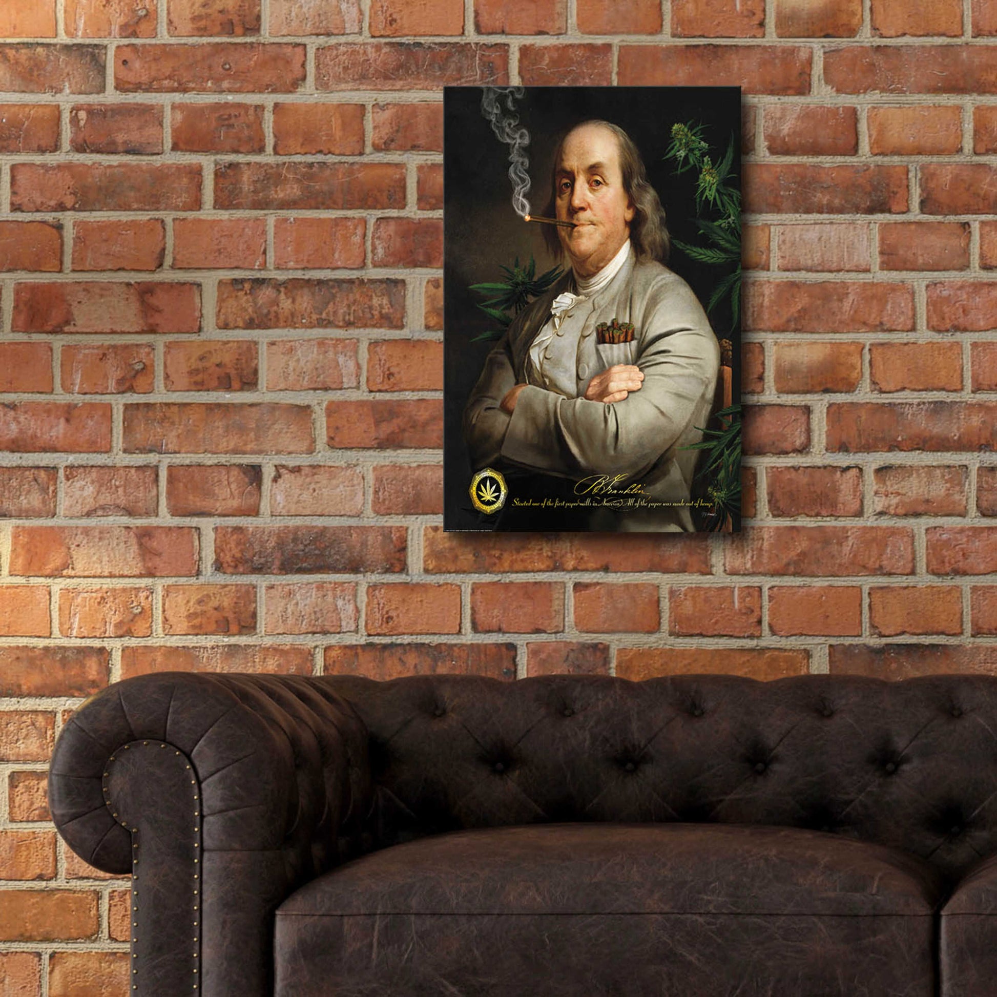 Epic Art 'Ben's Cigar' by JJ Brando, Acrylic Glass Wall Art,16x24