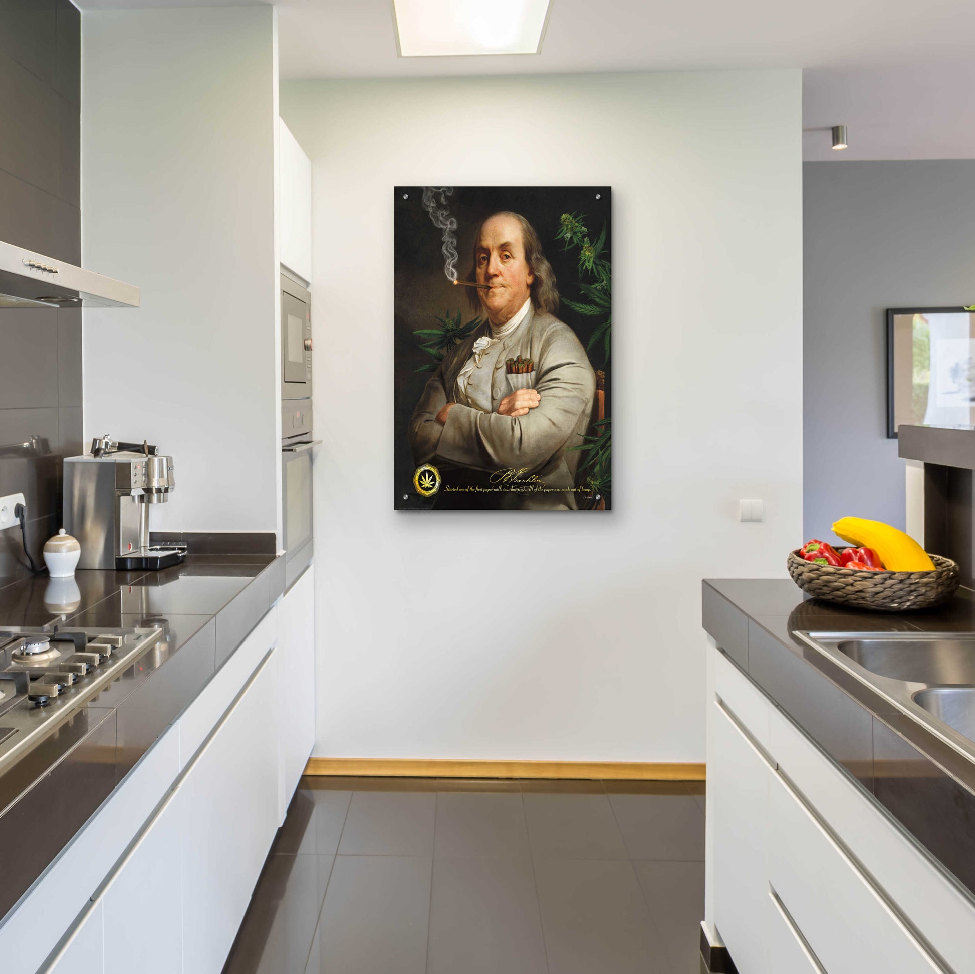 Epic Art 'Ben's Cigar' by JJ Brando, Acrylic Glass Wall Art,24x36