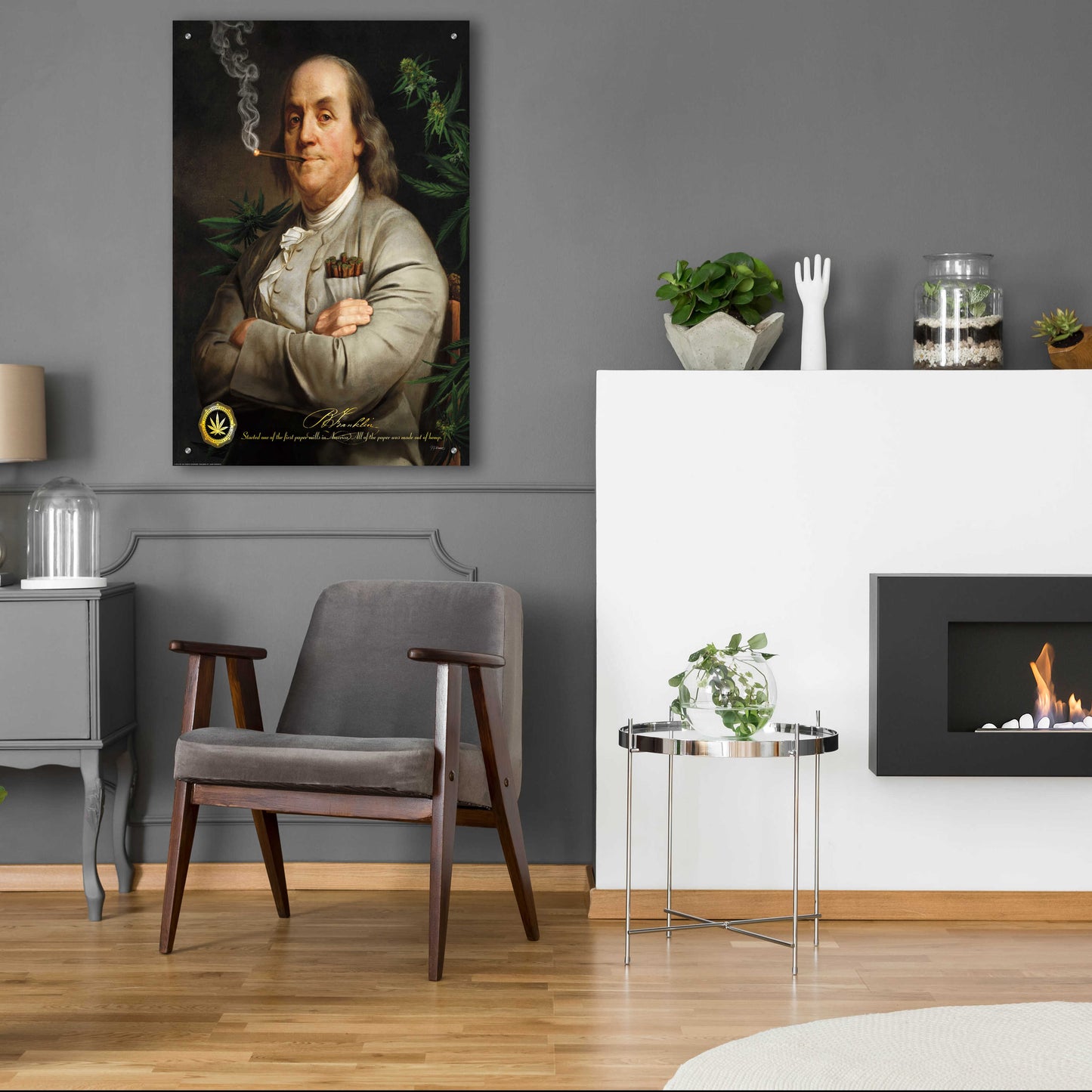 Epic Art 'Ben's Cigar' by JJ Brando, Acrylic Glass Wall Art,24x36