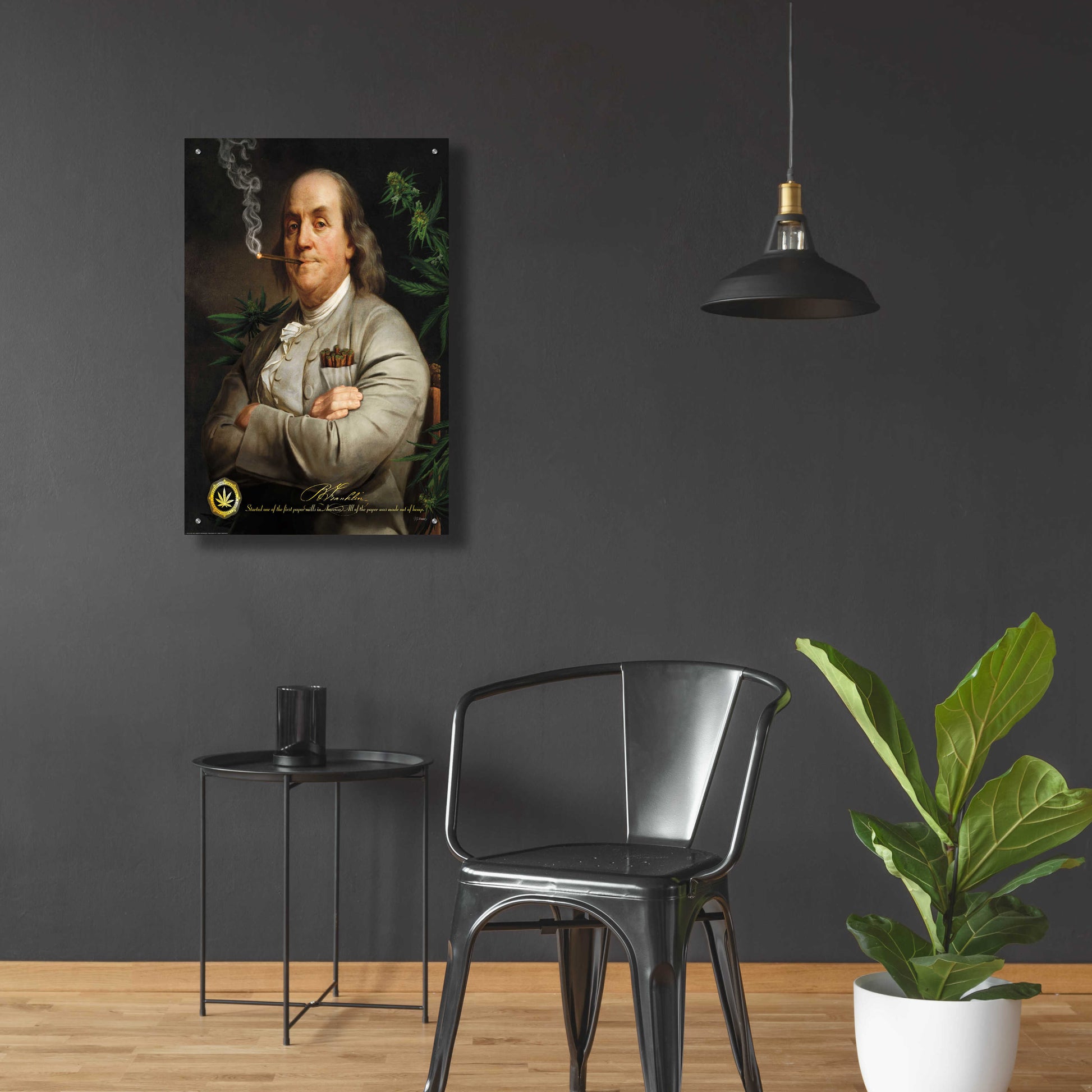 Epic Art 'Ben's Cigar' by JJ Brando, Acrylic Glass Wall Art,24x36
