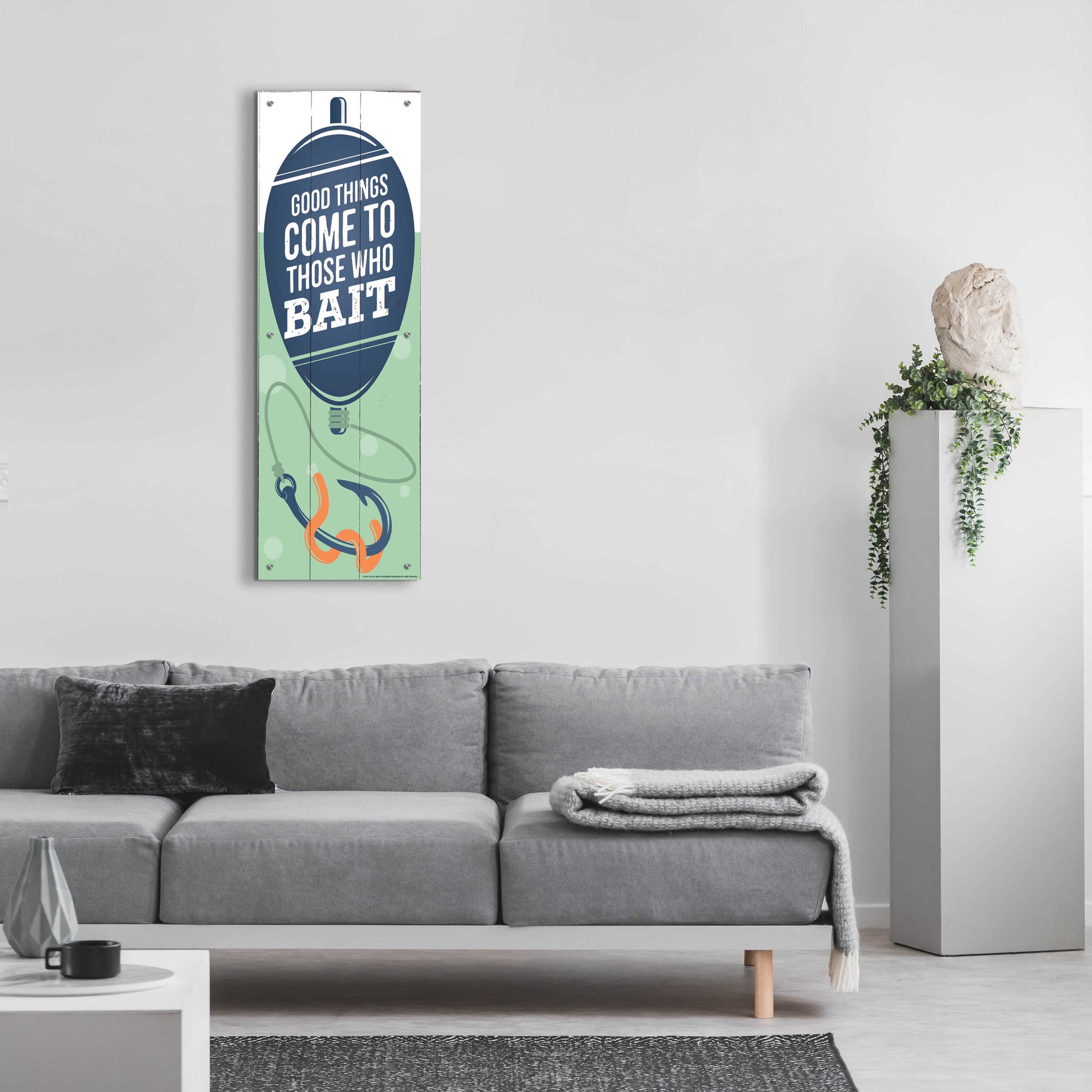 Epic Art 'Good Things' by JJ Brando, Acrylic Glass Wall Art,16x48
