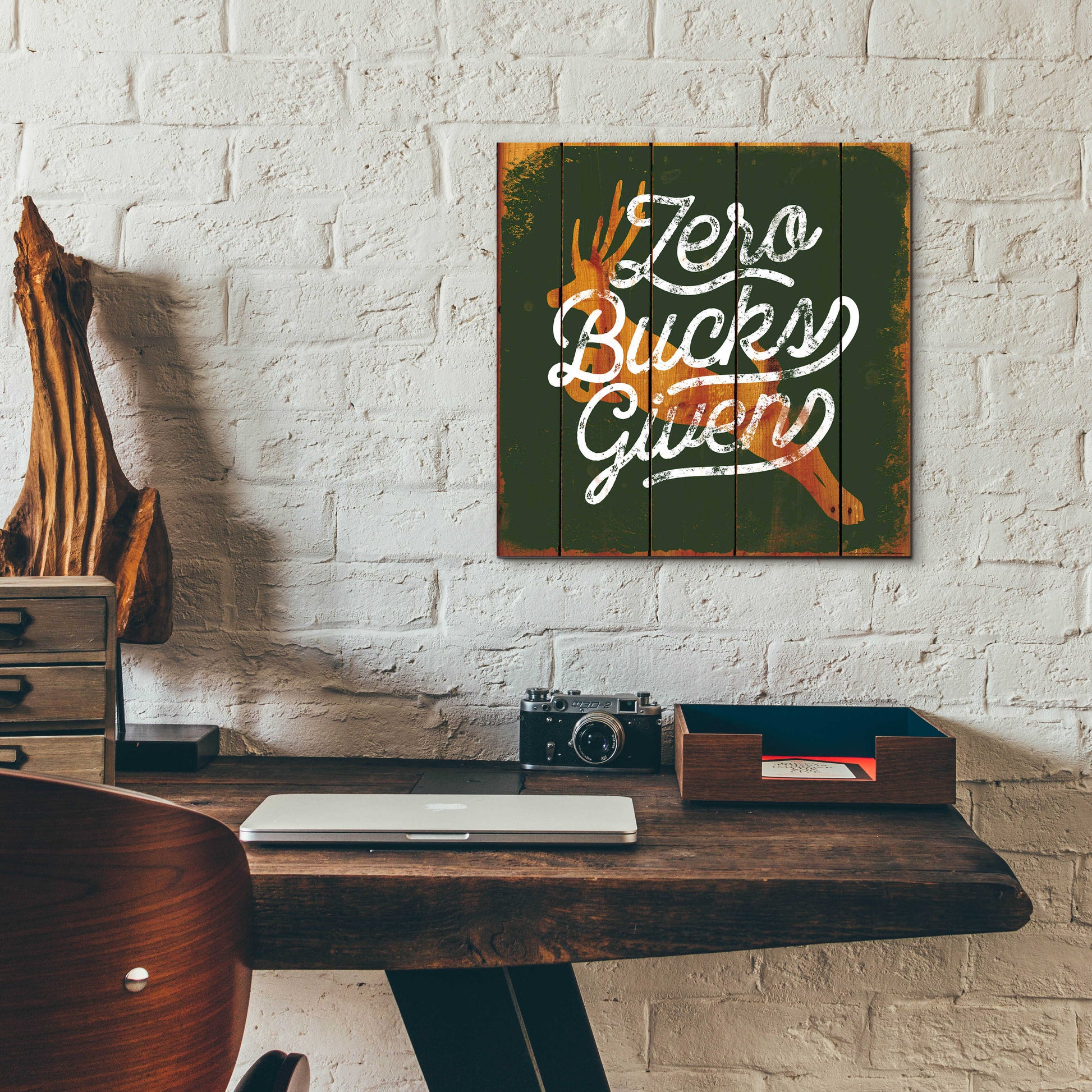 Epic Art 'Zero Bucks' by JJ Brando, Acrylic Glass Wall Art,12x12