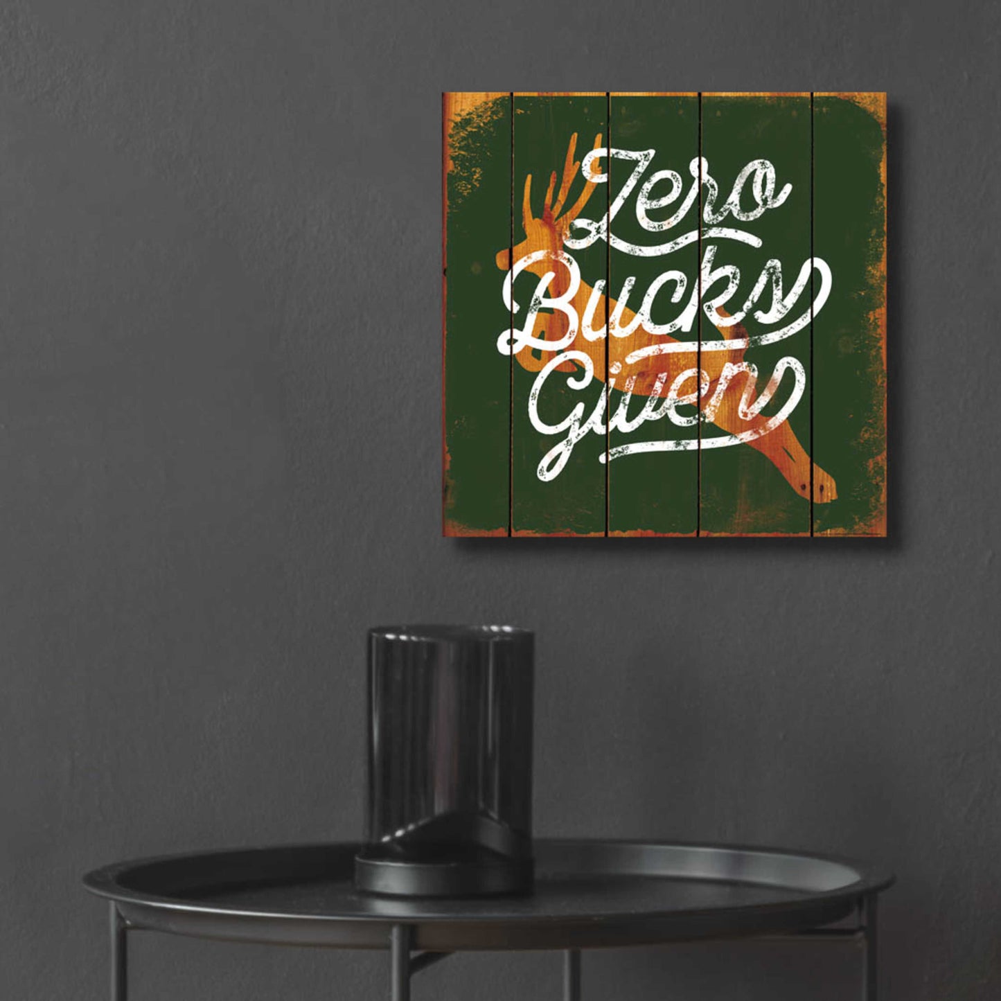 Epic Art 'Zero Bucks' by JJ Brando, Acrylic Glass Wall Art,12x12