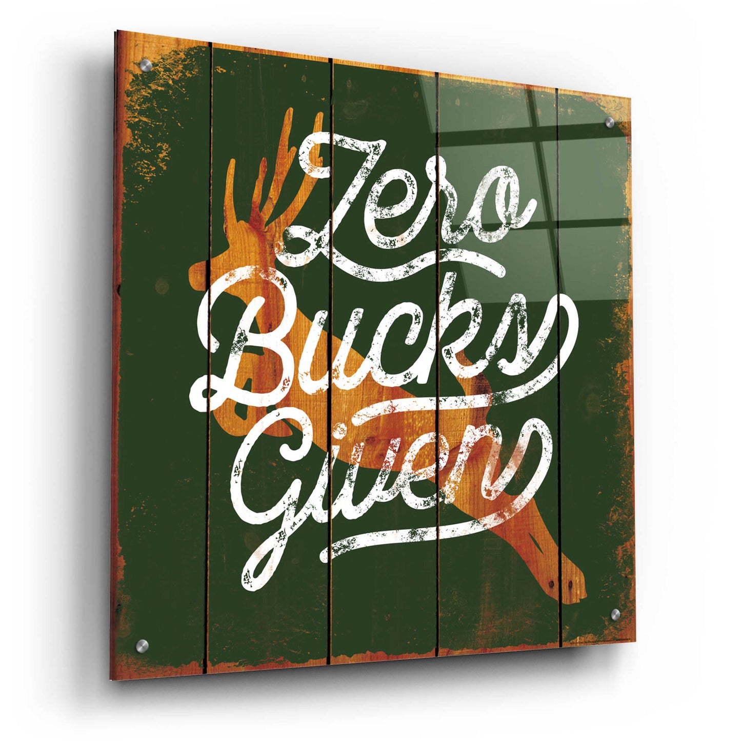 Epic Art 'Zero Bucks' by JJ Brando, Acrylic Glass Wall Art,24x24