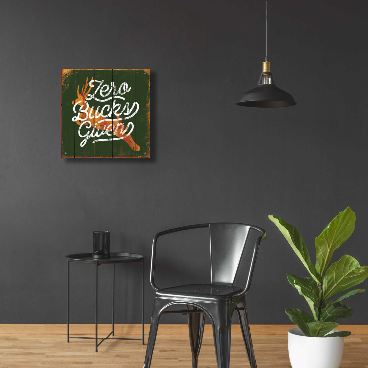 Epic Art 'Zero Bucks' by JJ Brando, Acrylic Glass Wall Art,24x24