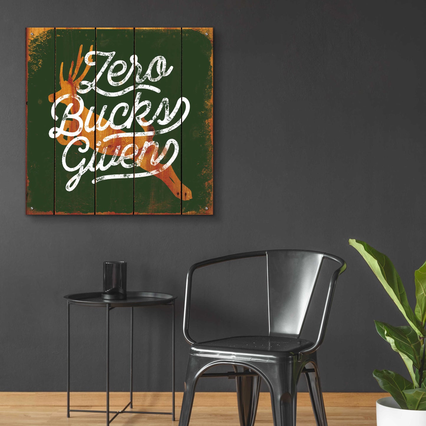 Epic Art 'Zero Bucks' by JJ Brando, Acrylic Glass Wall Art,36x36