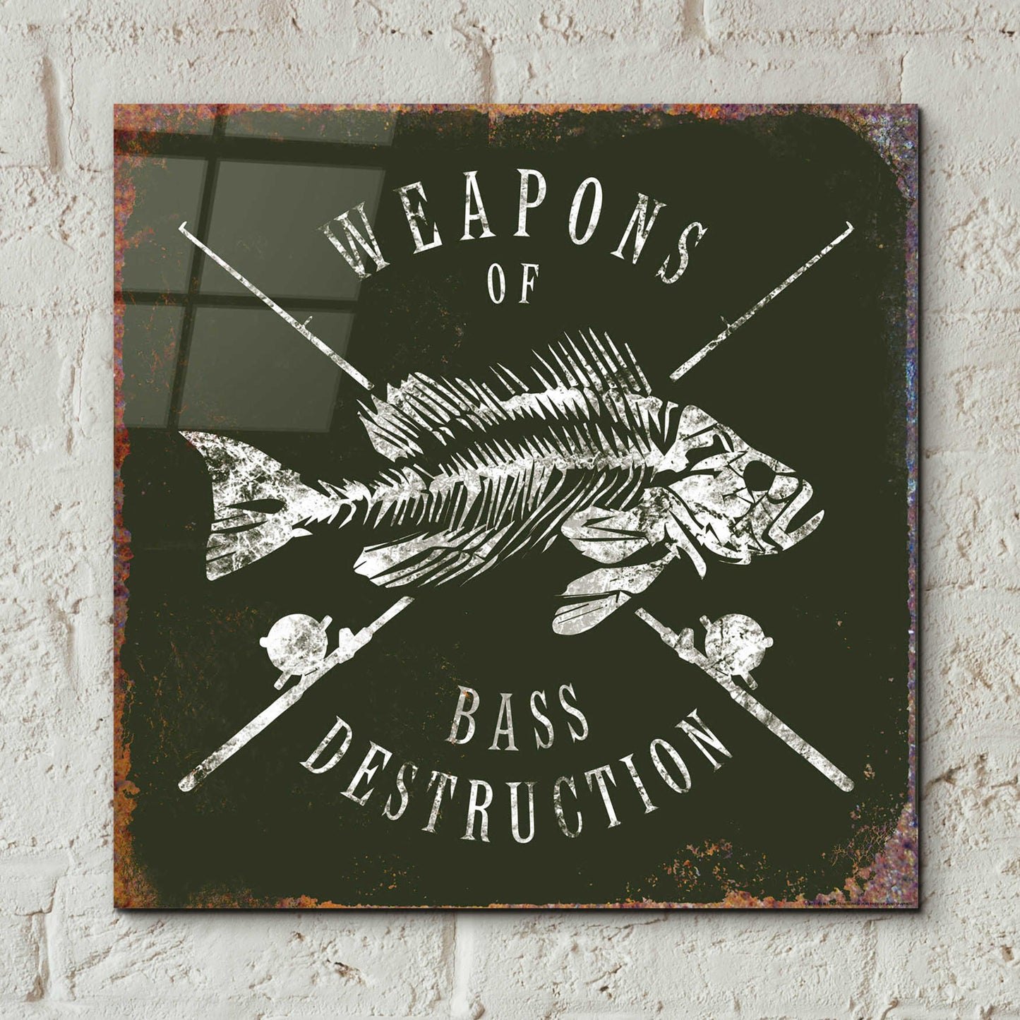 Epic Art 'Weapons Of Bass' by JJ Brando, Acrylic Glass Wall Art,12x12
