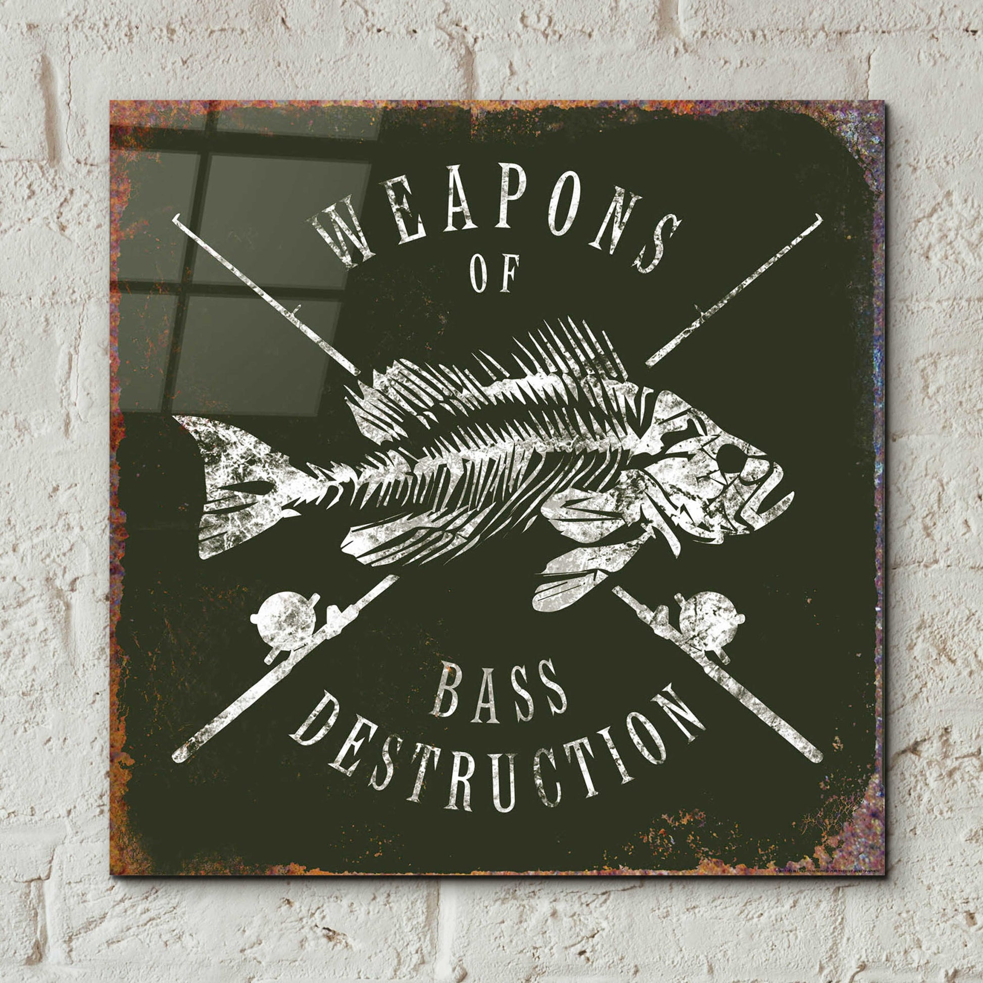 Epic Art 'Weapons Of Bass' by JJ Brando, Acrylic Glass Wall Art,12x12