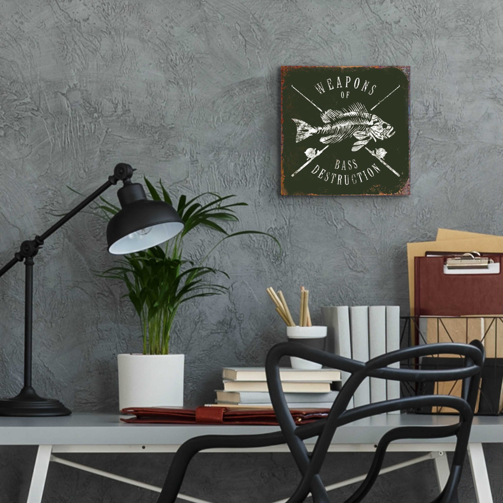 Epic Art 'Weapons Of Bass' by JJ Brando, Acrylic Glass Wall Art,12x12